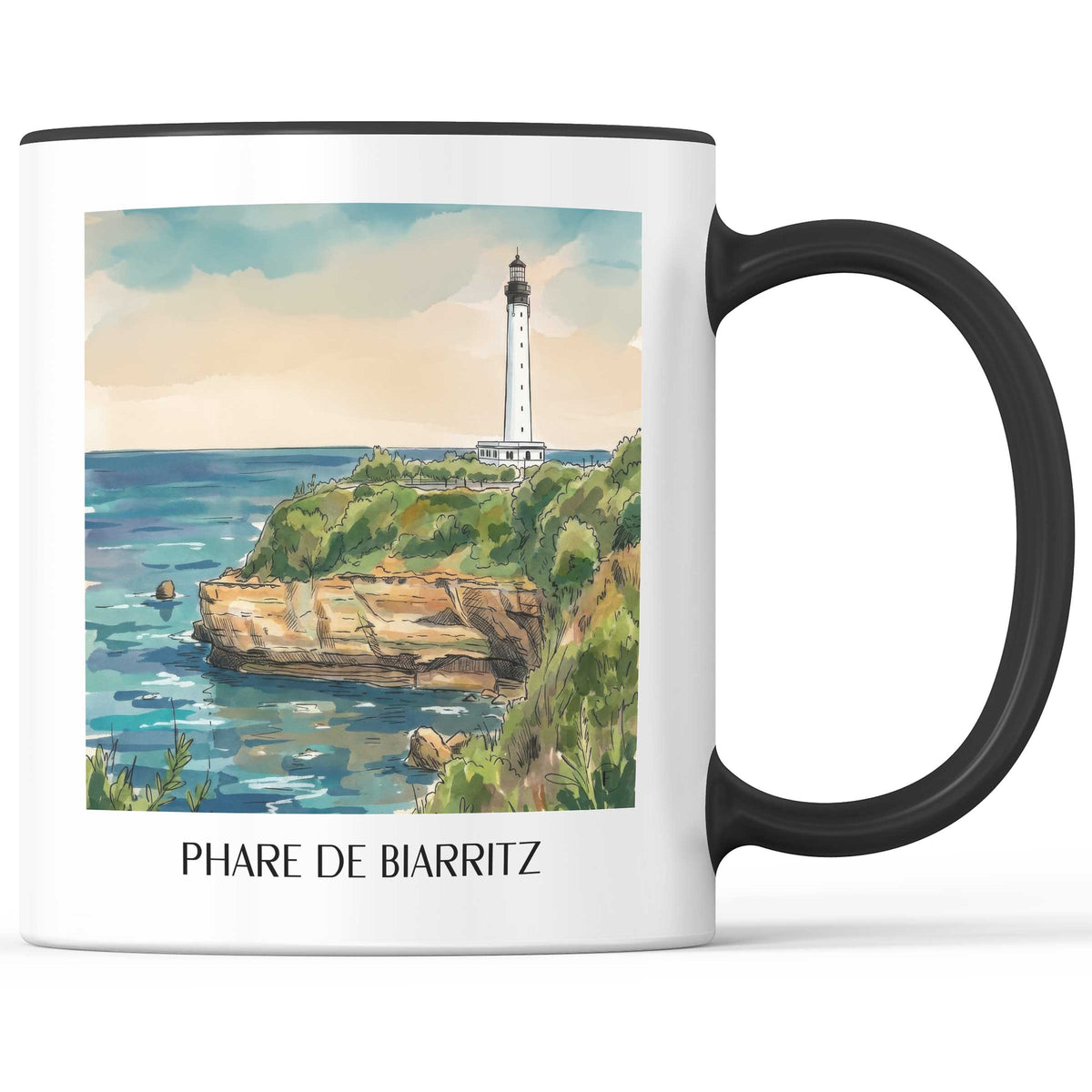 phare-de-biarritz-pays-basque-frankreich-kaffeebecher-aquarell