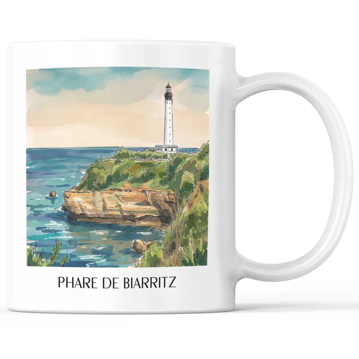 phare-de-biarritz-pays-basque-frankreich-kaffeebecher-aquarell