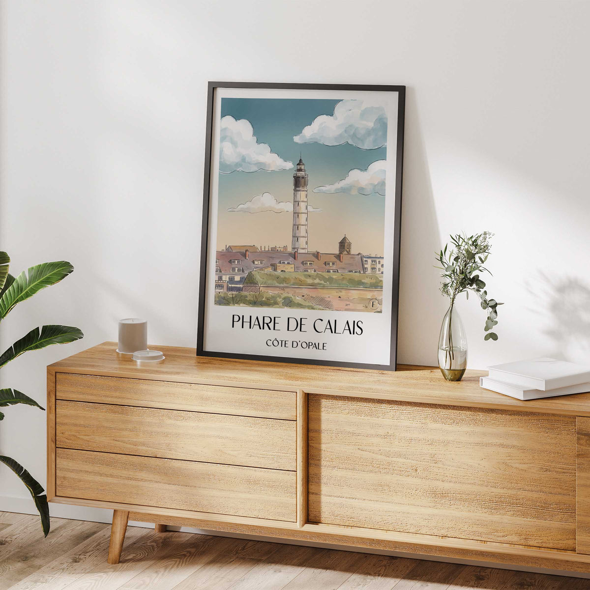 phare-de-calais-côte-d'opale-frankreich-poster-aquarell