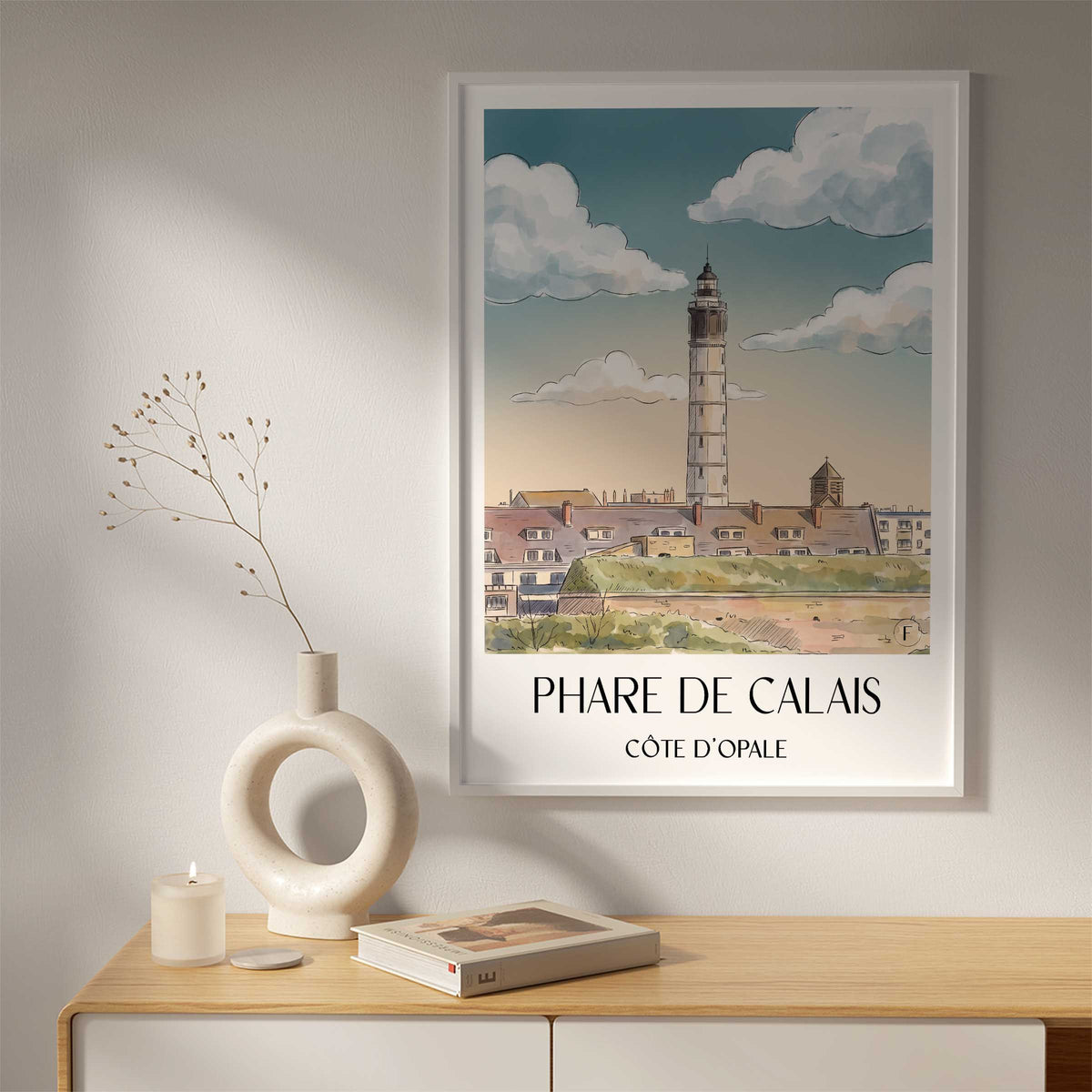 phare-de-calais-côte-d'opale-frankreich-poster-aquarell