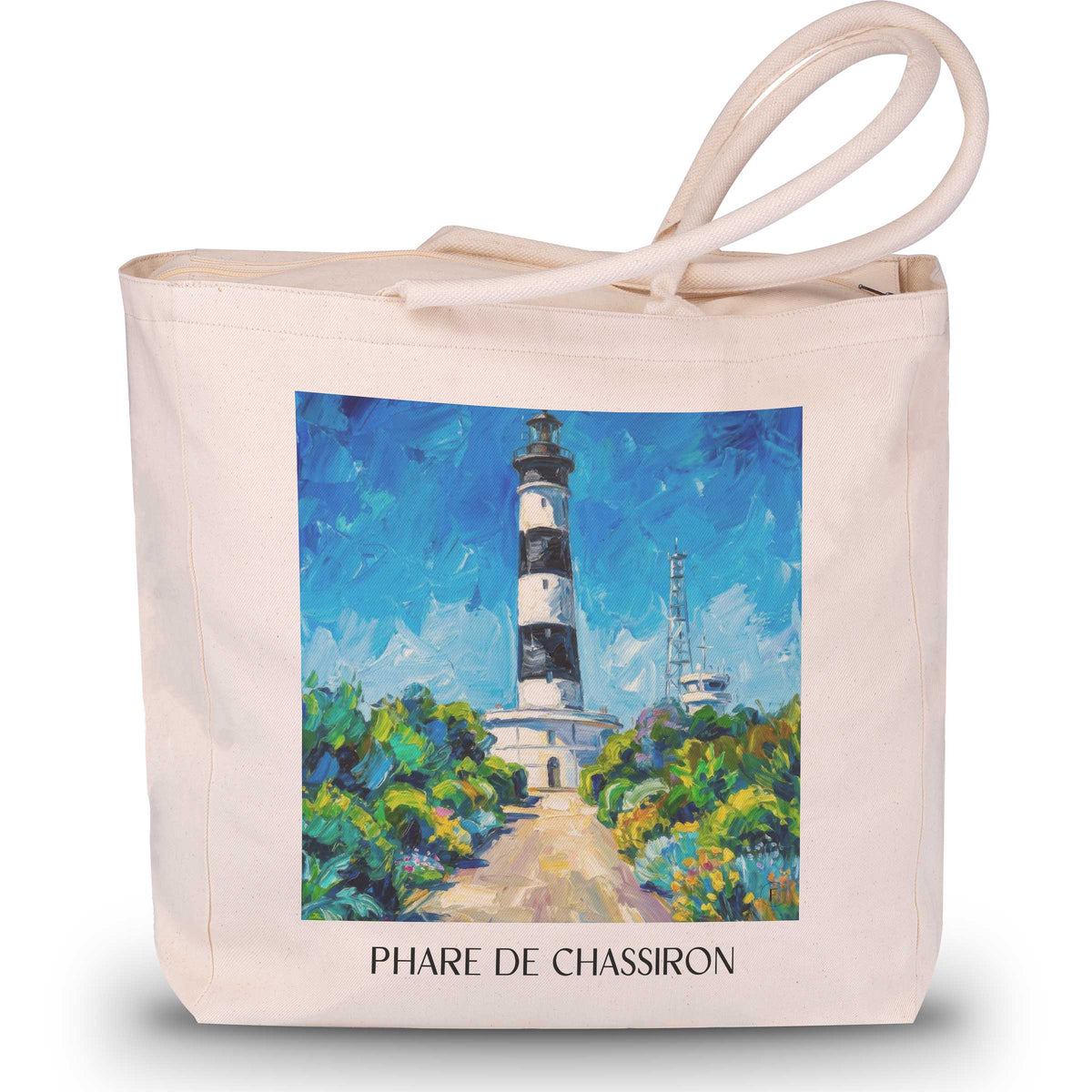 phare-de-chassiron-île-d'oléron-frankreich-einkaufstasche-oil-painting-oelgemaelde