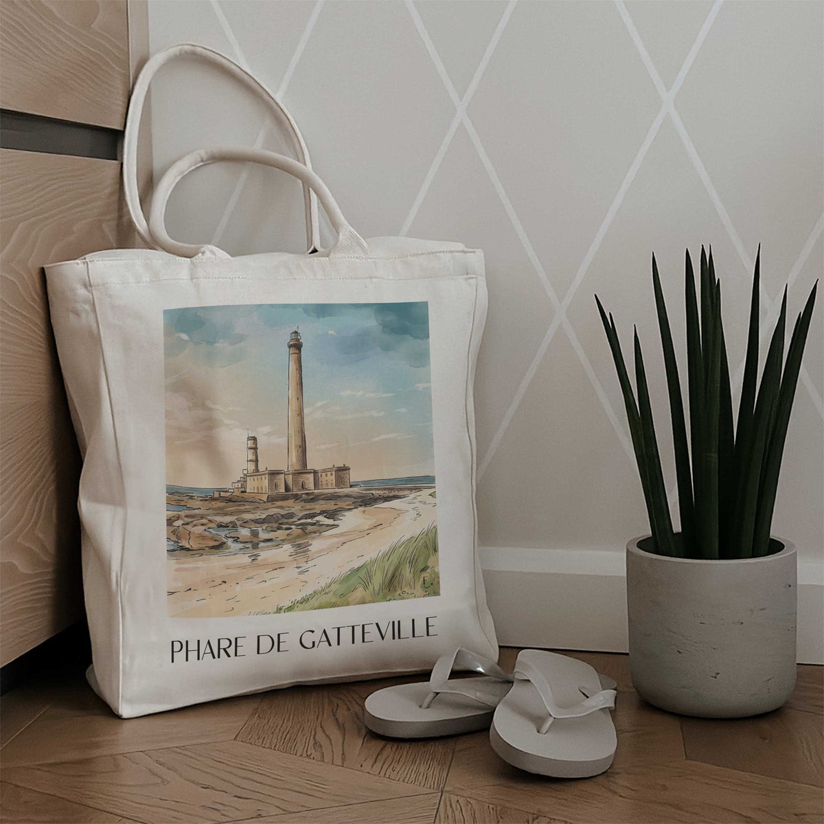 phare-de-gatteville-manche-frankreich-einkaufstasche-aquarell