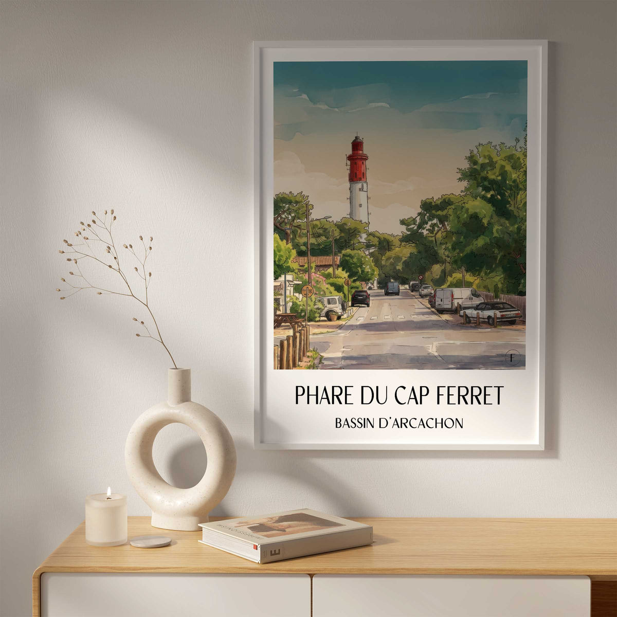 phare-du-cap-ferret-bassin-d'arcachon-frankreich-poster-aquarell