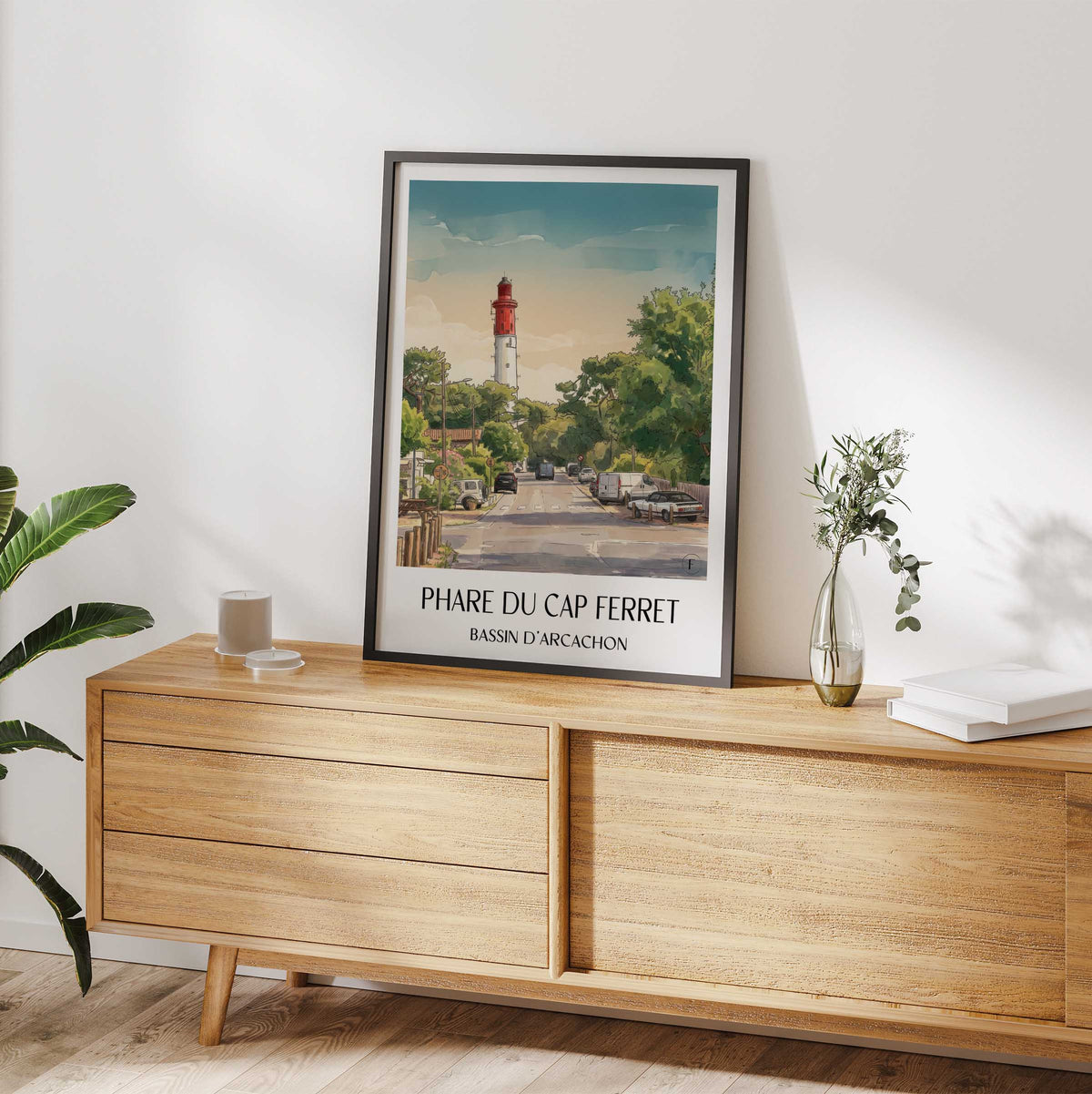 phare-du-cap-ferret-bassin-d'arcachon-frankreich-poster-aquarell