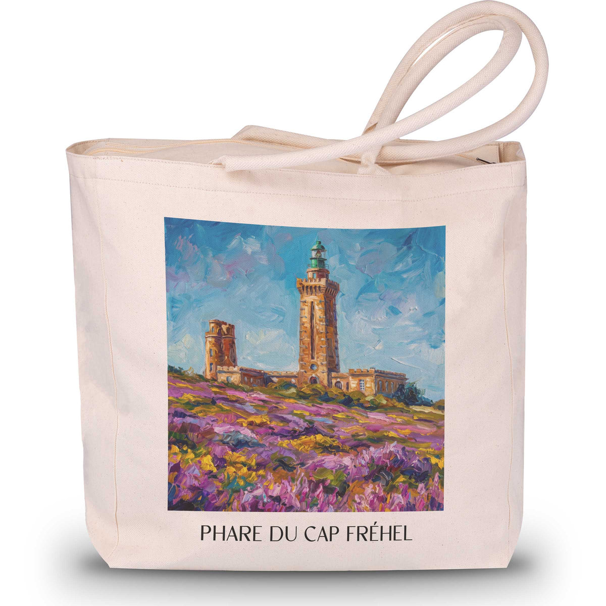 phare-du-cap-fréhel-côte-d'émeraude-frankreich-einkaufstasche-oil-painting-oelgemaelde