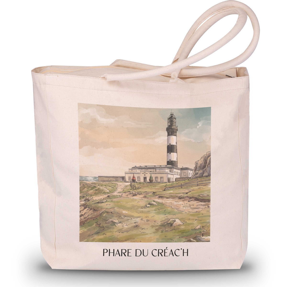 phare-du-créac'h-ouessant-frankreich-einkaufstasche-aquarell