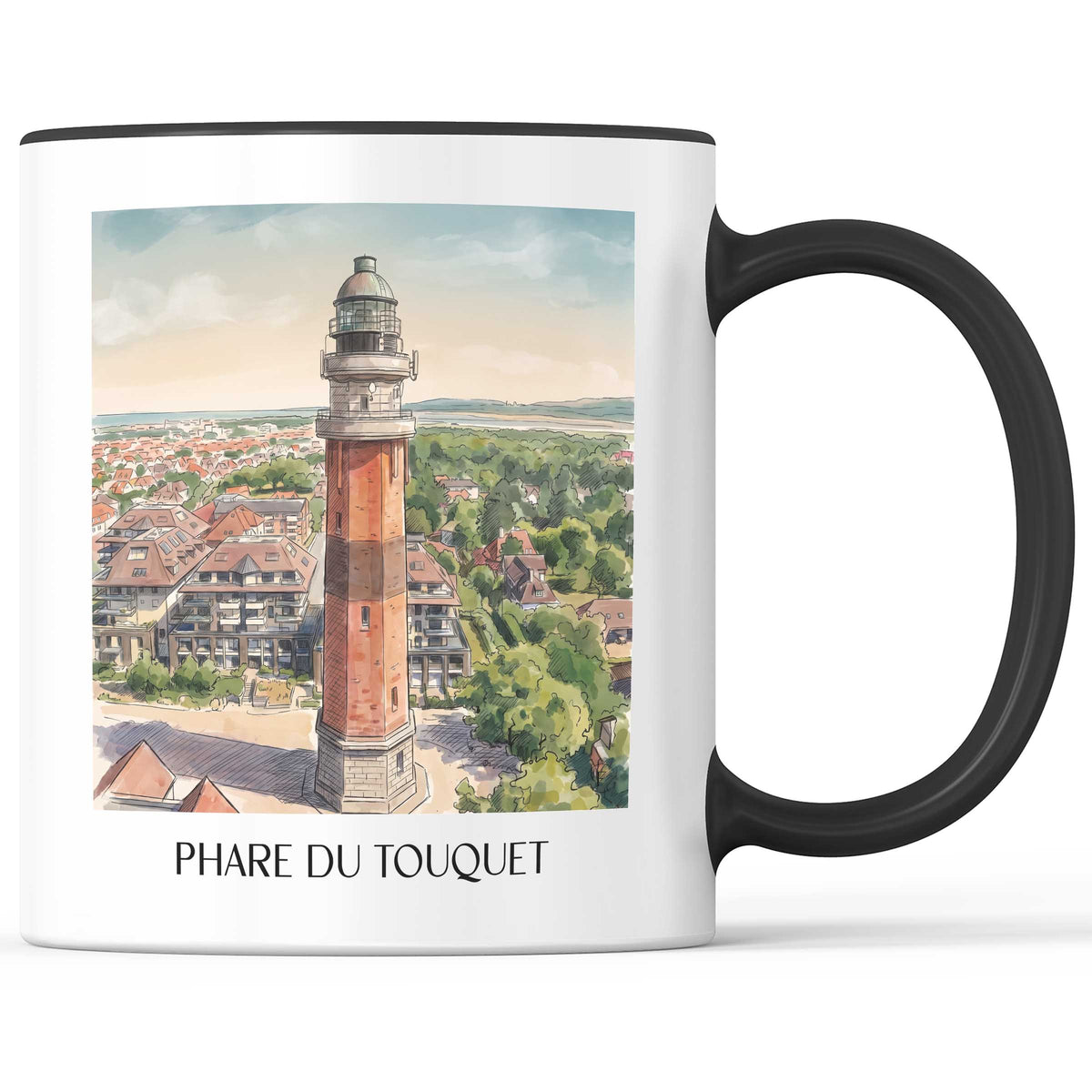 phare-du-touquet-le-touquet-paris-plage-frankreich-kaffeebecher-aquarell