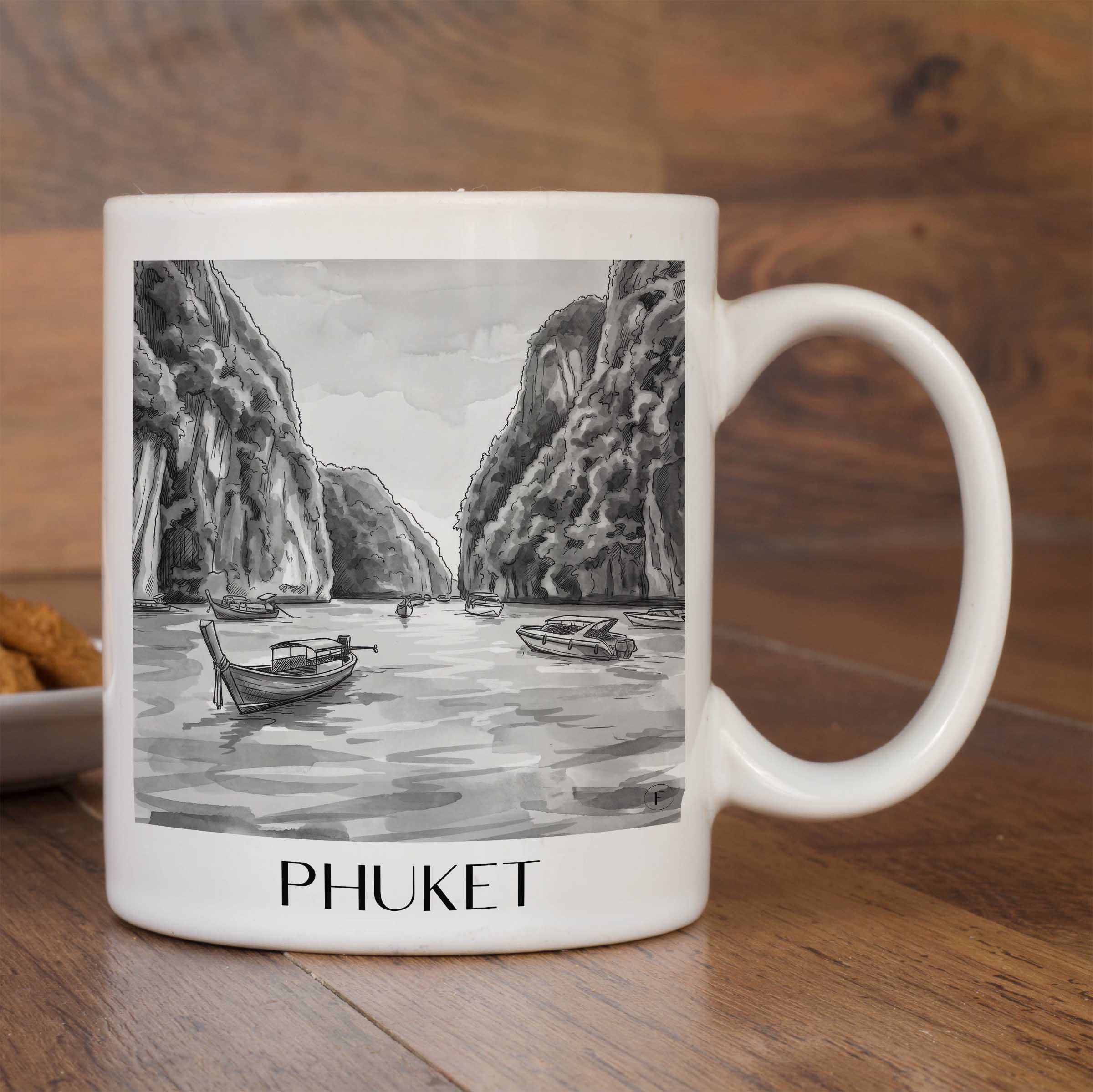 phuket-thailand-kaffeebecher-aquarell-schwarz-weiss