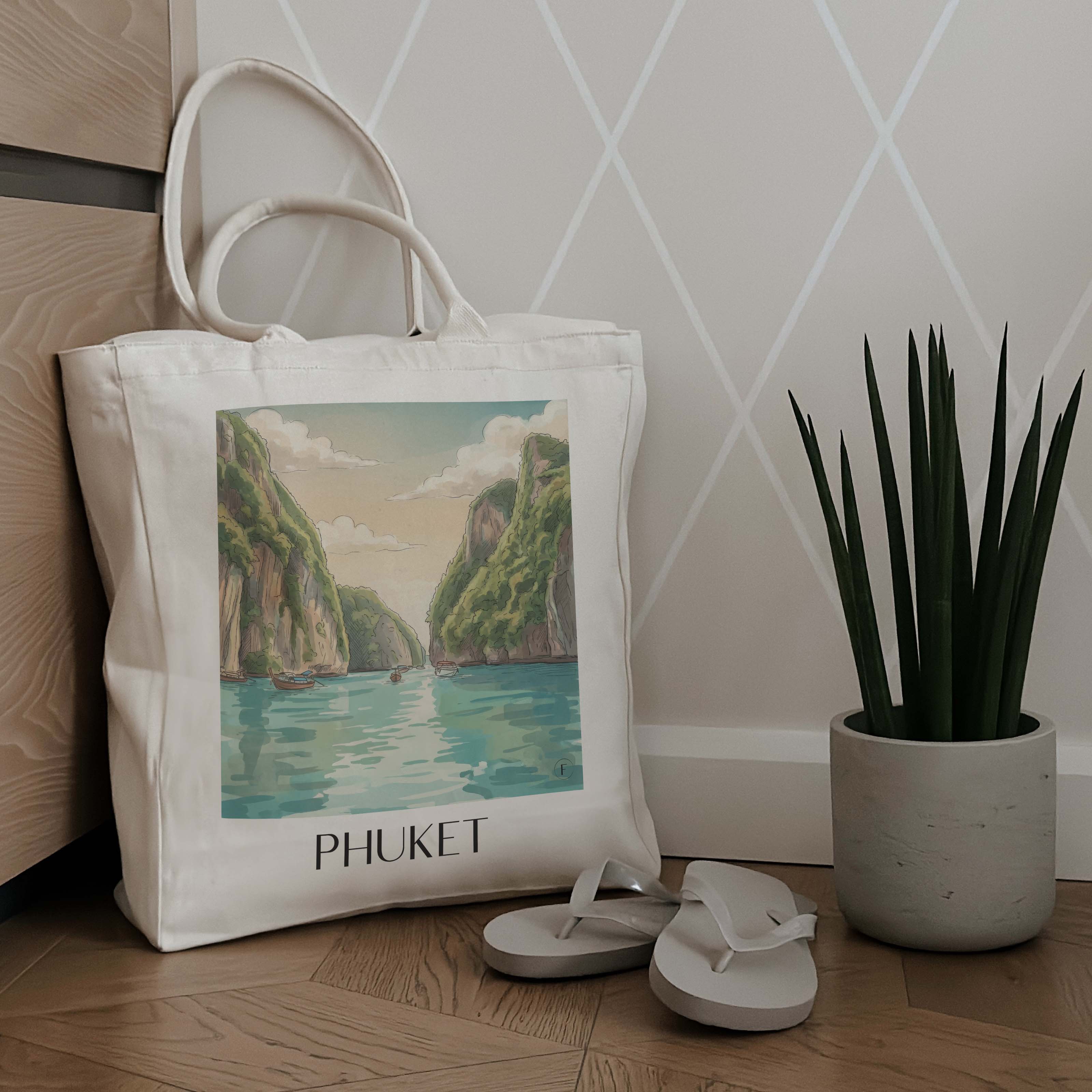 phuket-thailand-einkaufstasche-aquarell
