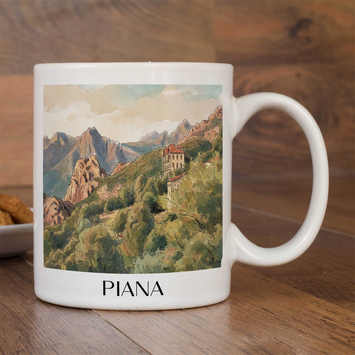 piana-korsika-frankreich-kaffeebecher-aquarell