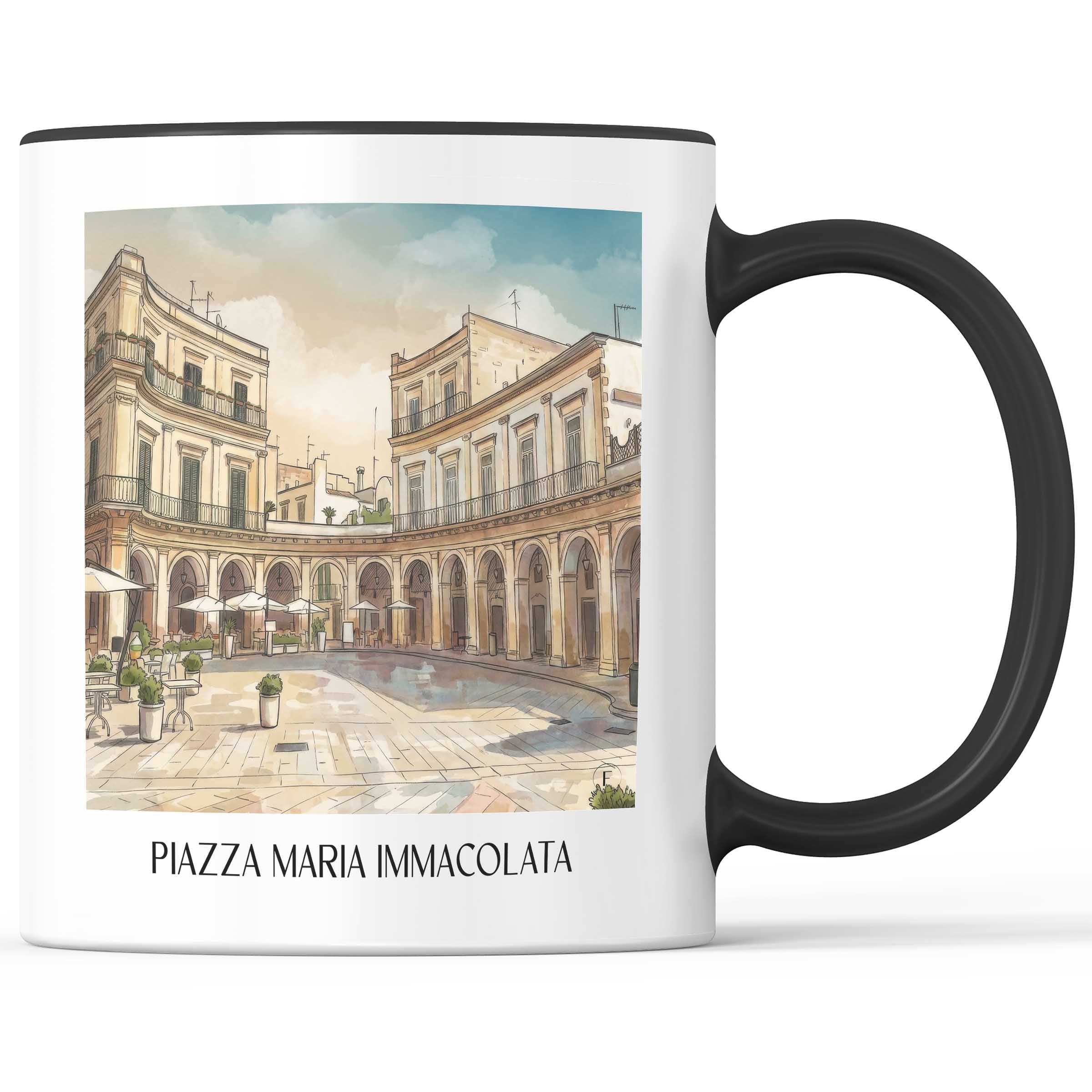 piazza-maria-immacolata-martina-franca-italien-kaffeebecher-aquarell