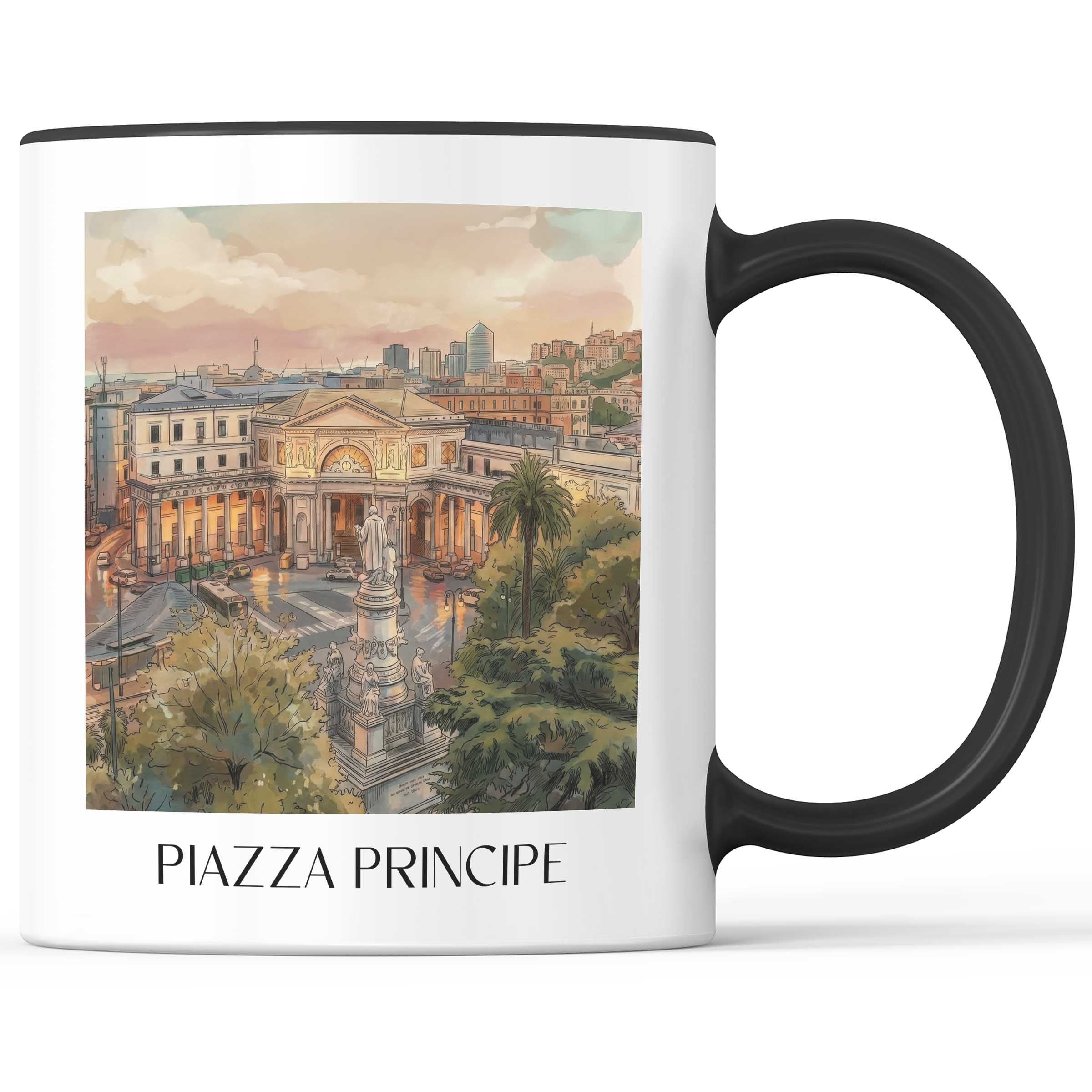 piazza-principe-genua-italien-kaffeebecher-aquarell