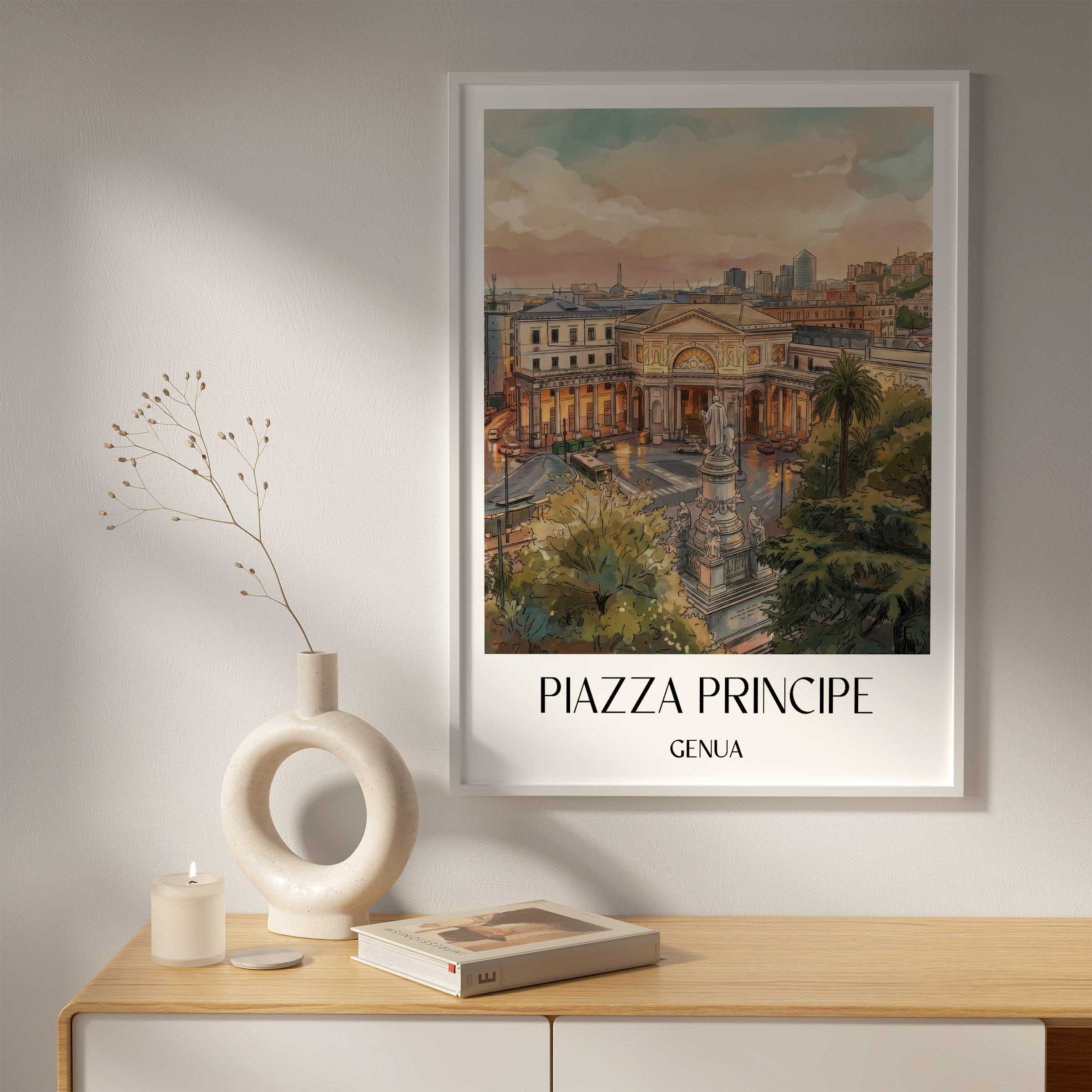 piazza-principe-genua-italien-poster-aquarell