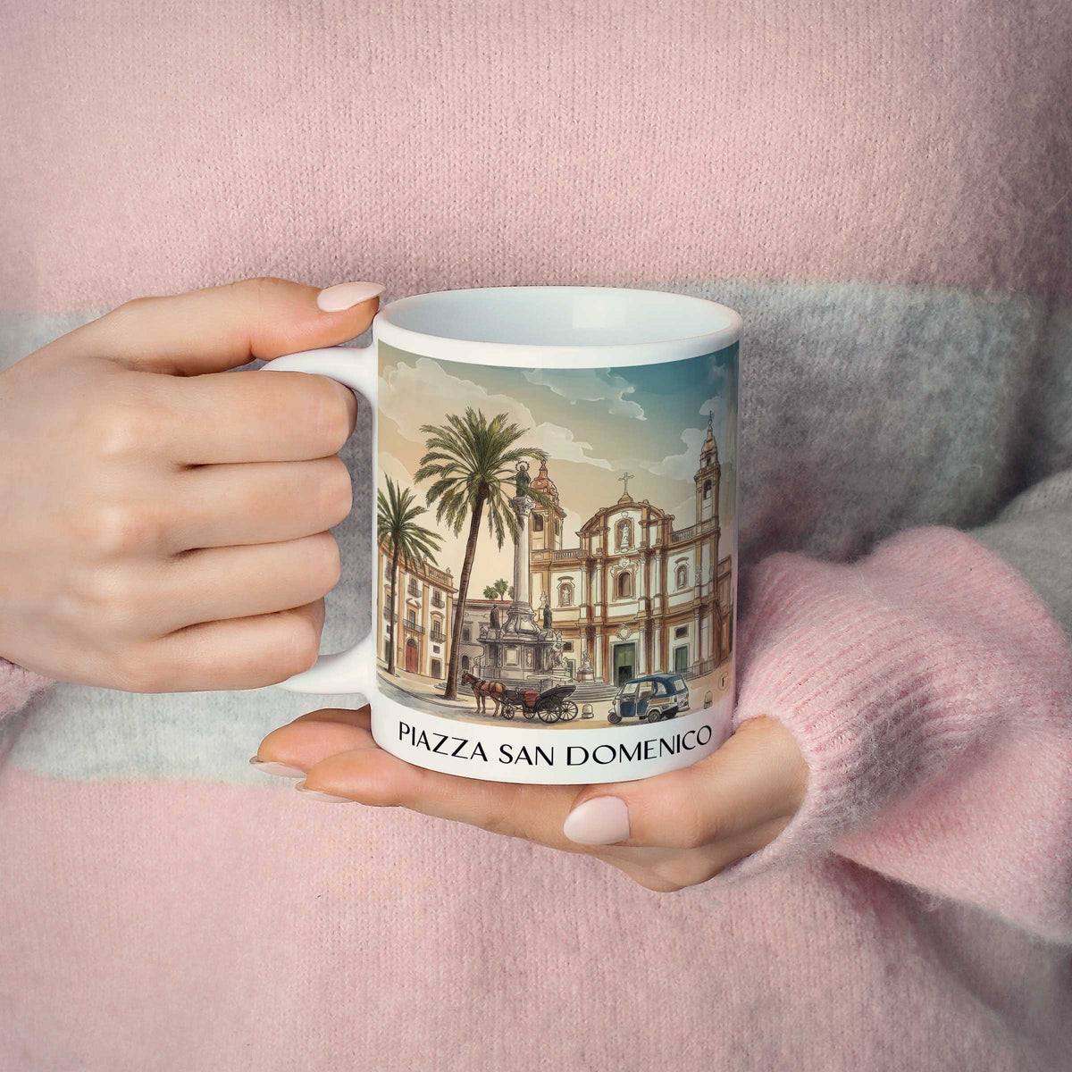 piazza-san-domenico--palermo-italien-kaffeebecher-aquarell