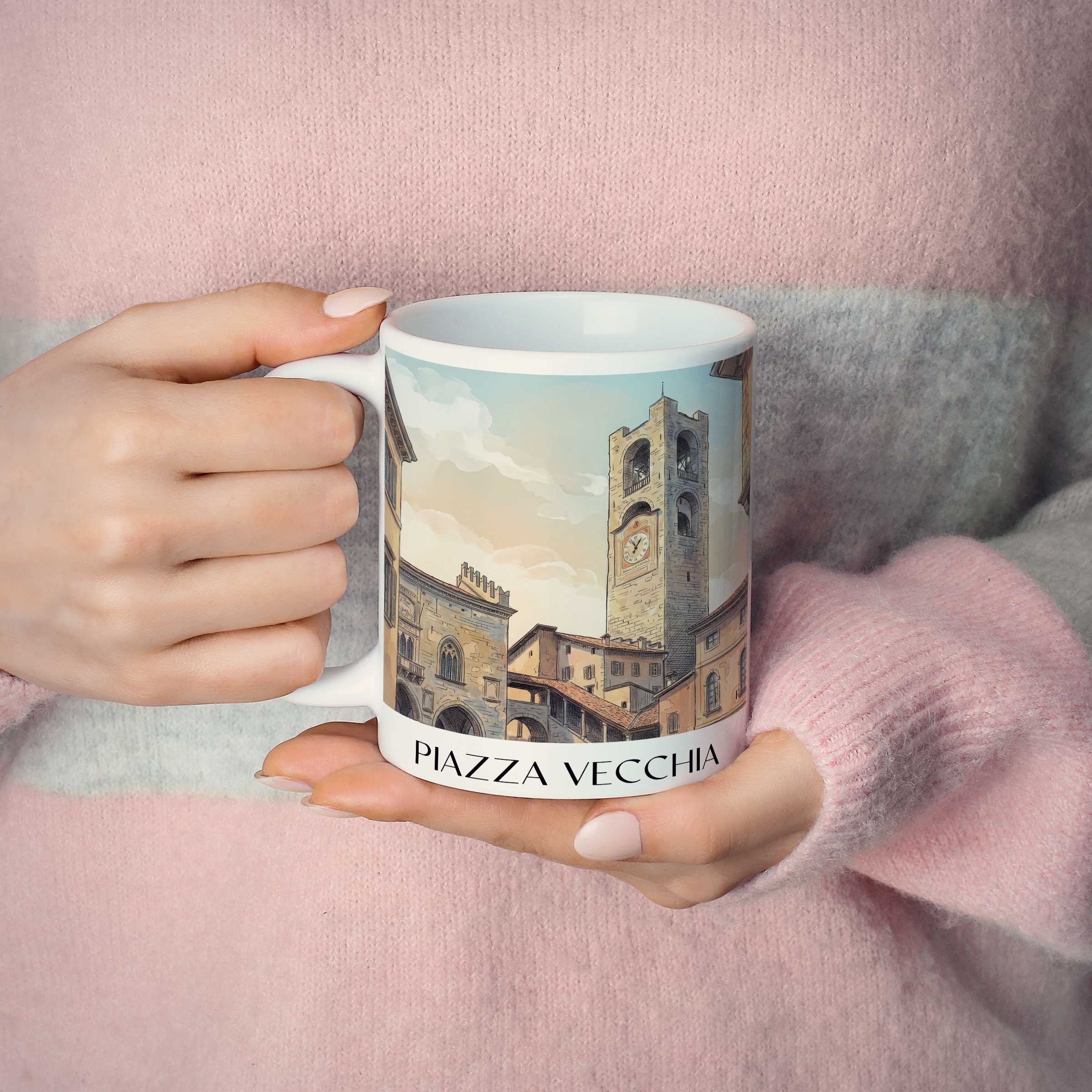 piazza-vecchia-bergamo-italien-kaffeebecher-aquarell