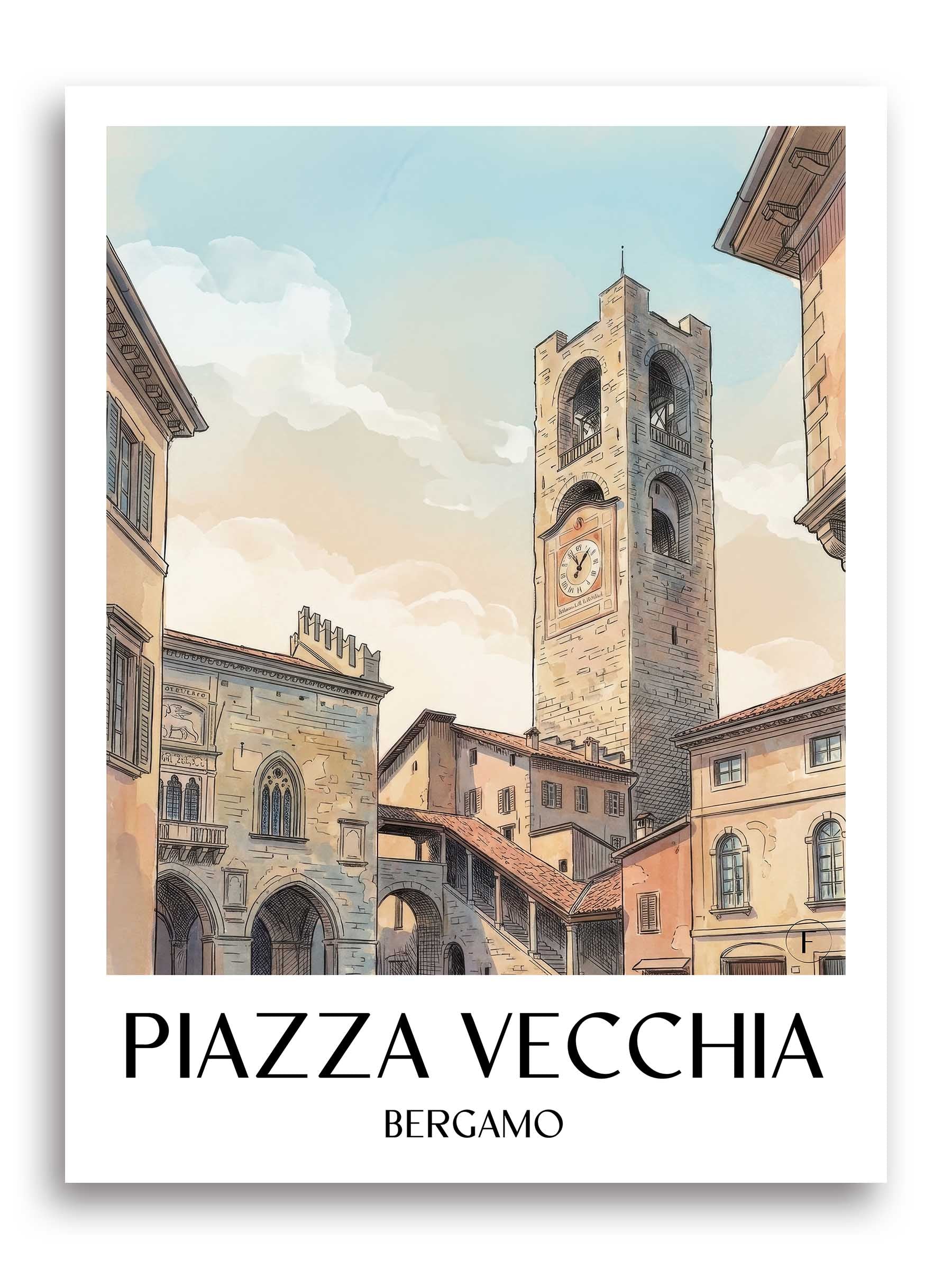 piazza-vecchia-bergamo-italien-poster-aquarell
