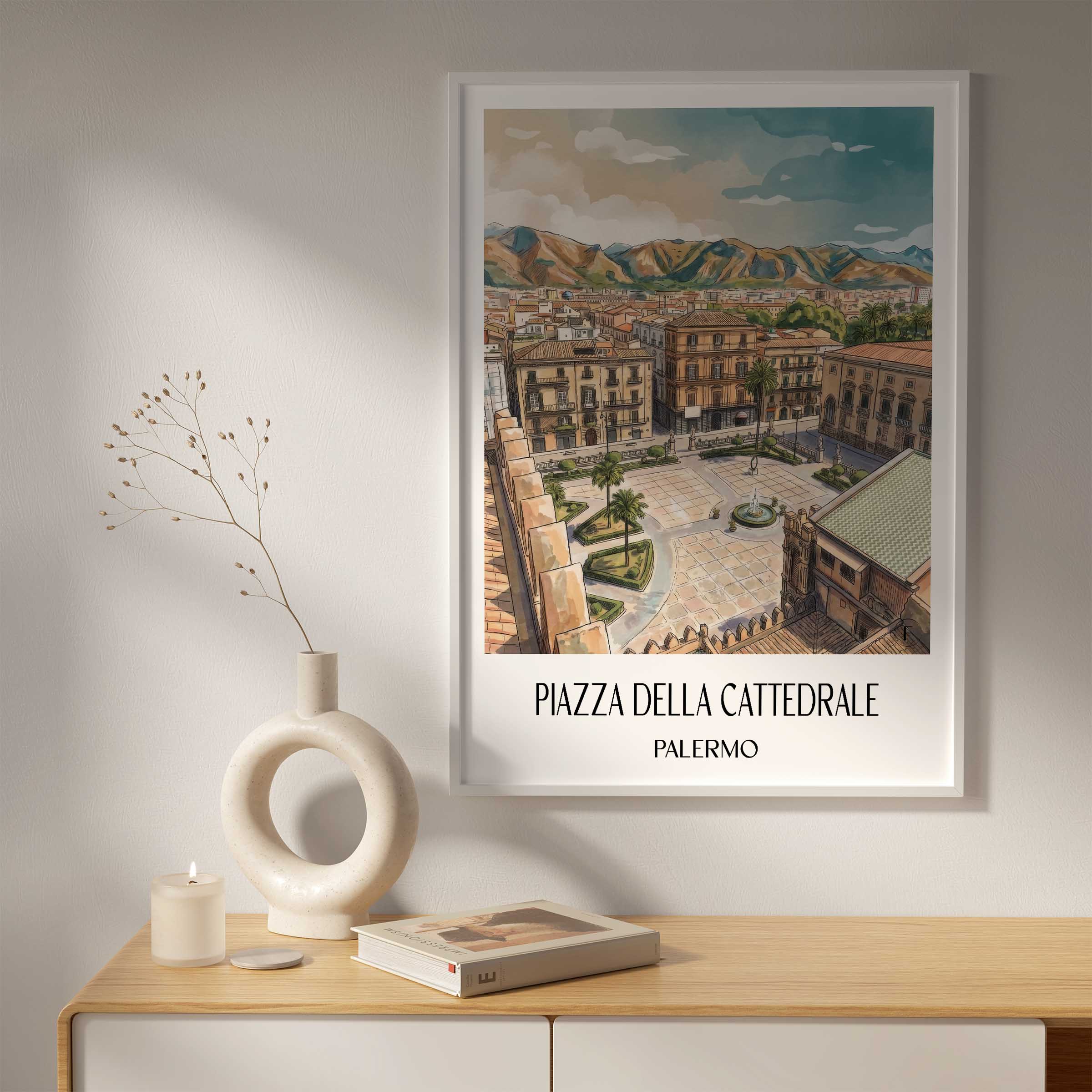 piazza-della-cattedrale-palermo-italien-poster-aquarell