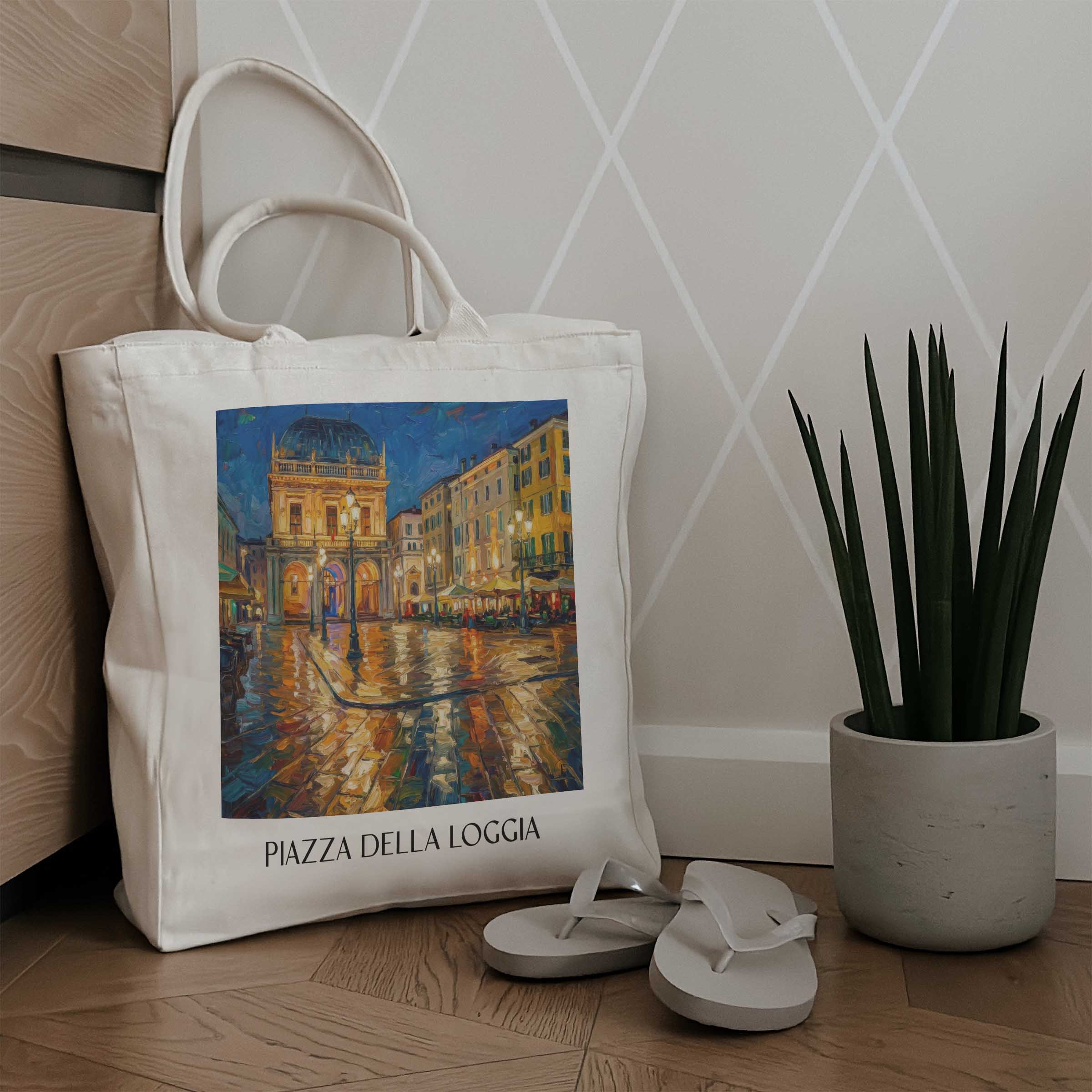 piazza-della-loggia-brescia-italien-einkaufstasche-oil-painting-oelgemaelde