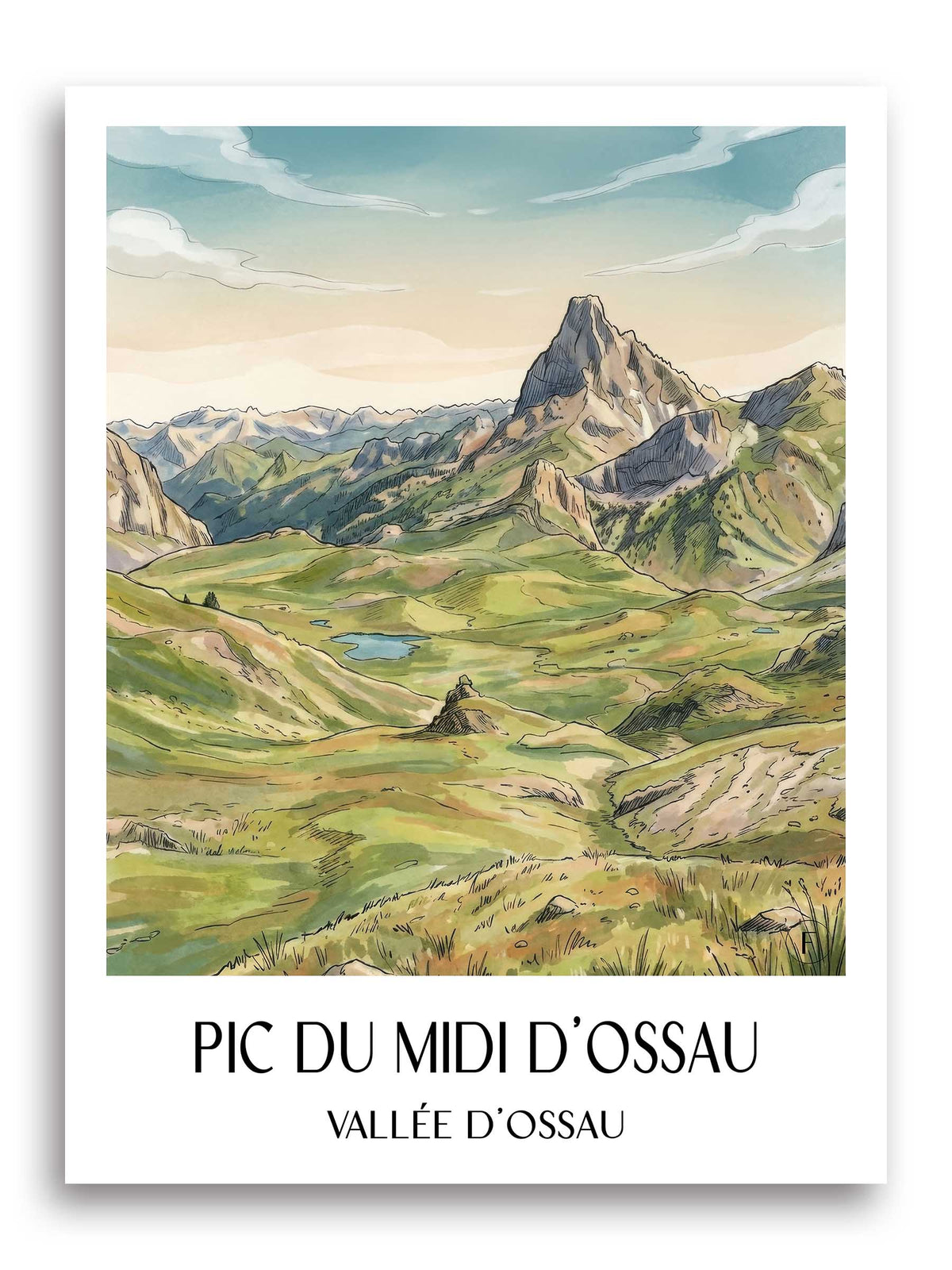 pic-du-midi-d'ossau-vallée-d'ossau-frankreich-poster-aquarell