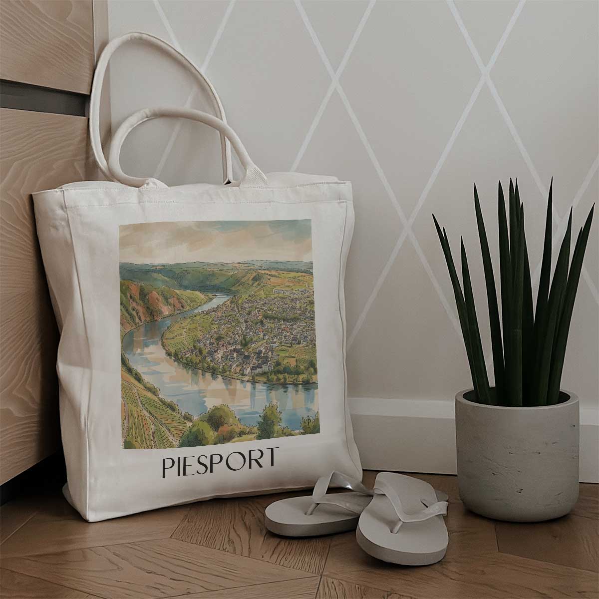 piesport-mosel-deutschland-einkaufstasche-aquarell