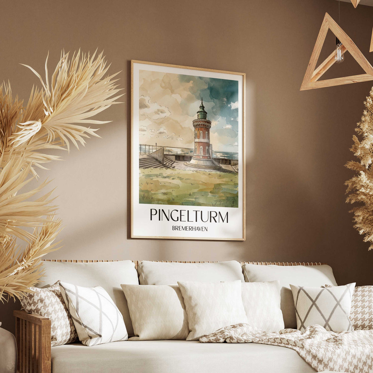 pingelturm-bremerhaven-deutschland-poster-aquarell