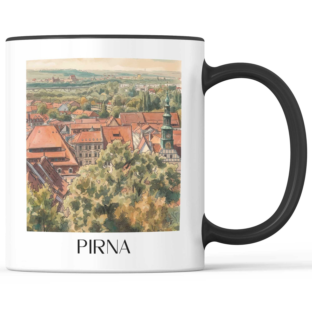 pirna-sächsische-schweiz-deutschland-kaffeebecher-aquarell