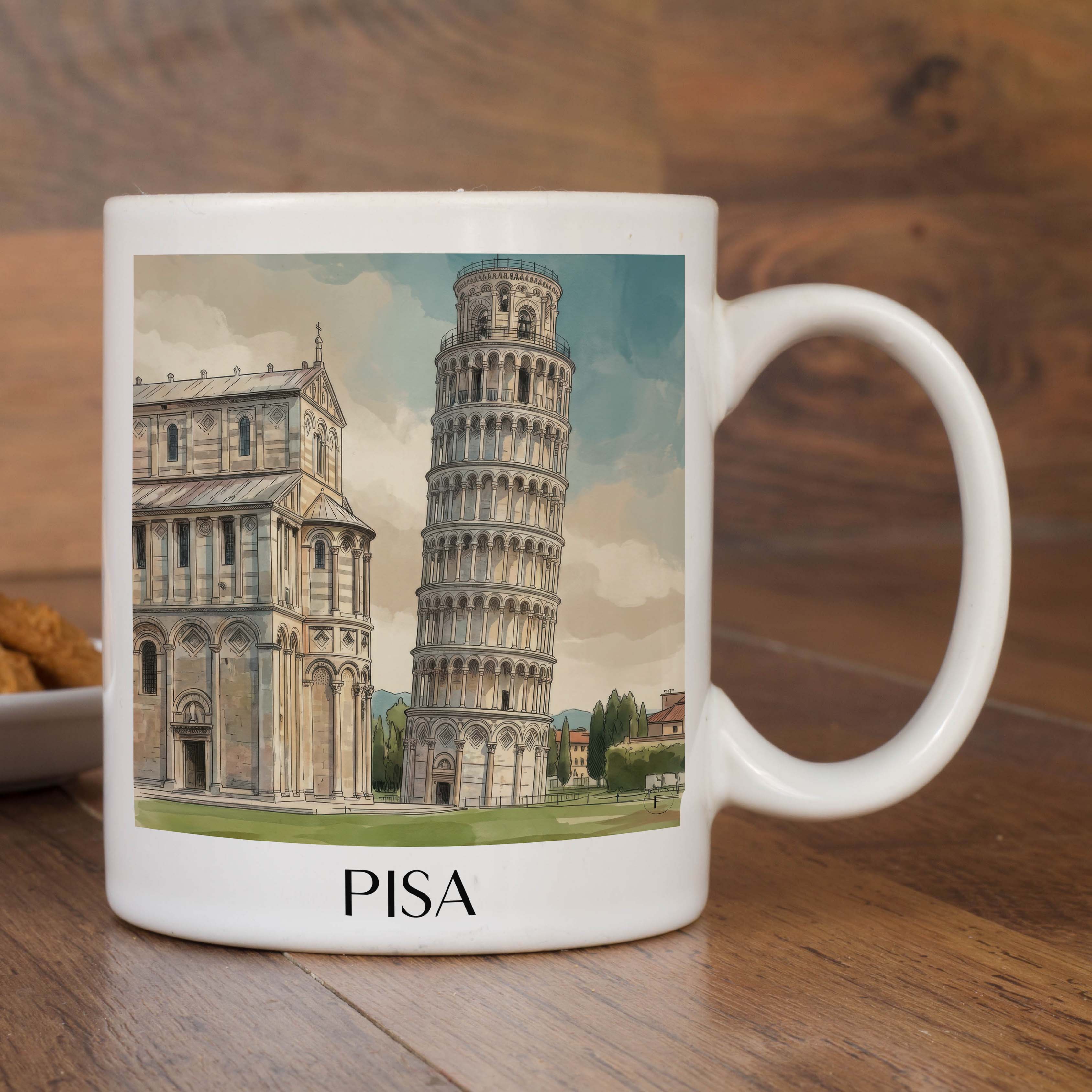 pisa-italien-kaffeebecher-aquarell