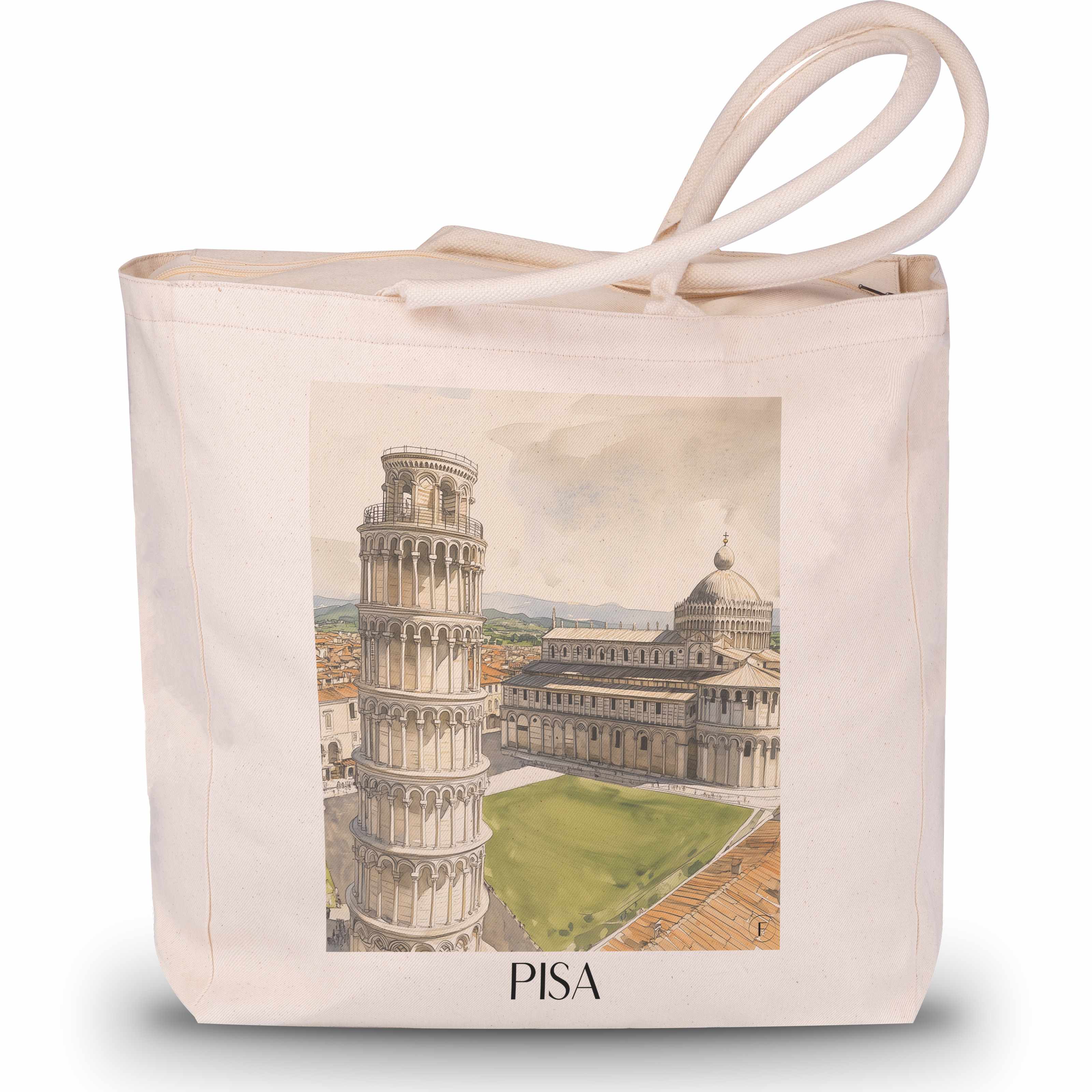 pisa-italien-einkaufstasche-aquarell