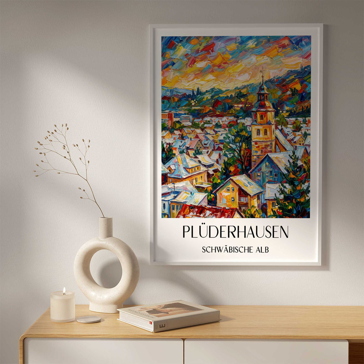 plüderhausen-schwäbische-alb-deutschland-poster-oil-painting-oelgemaelde