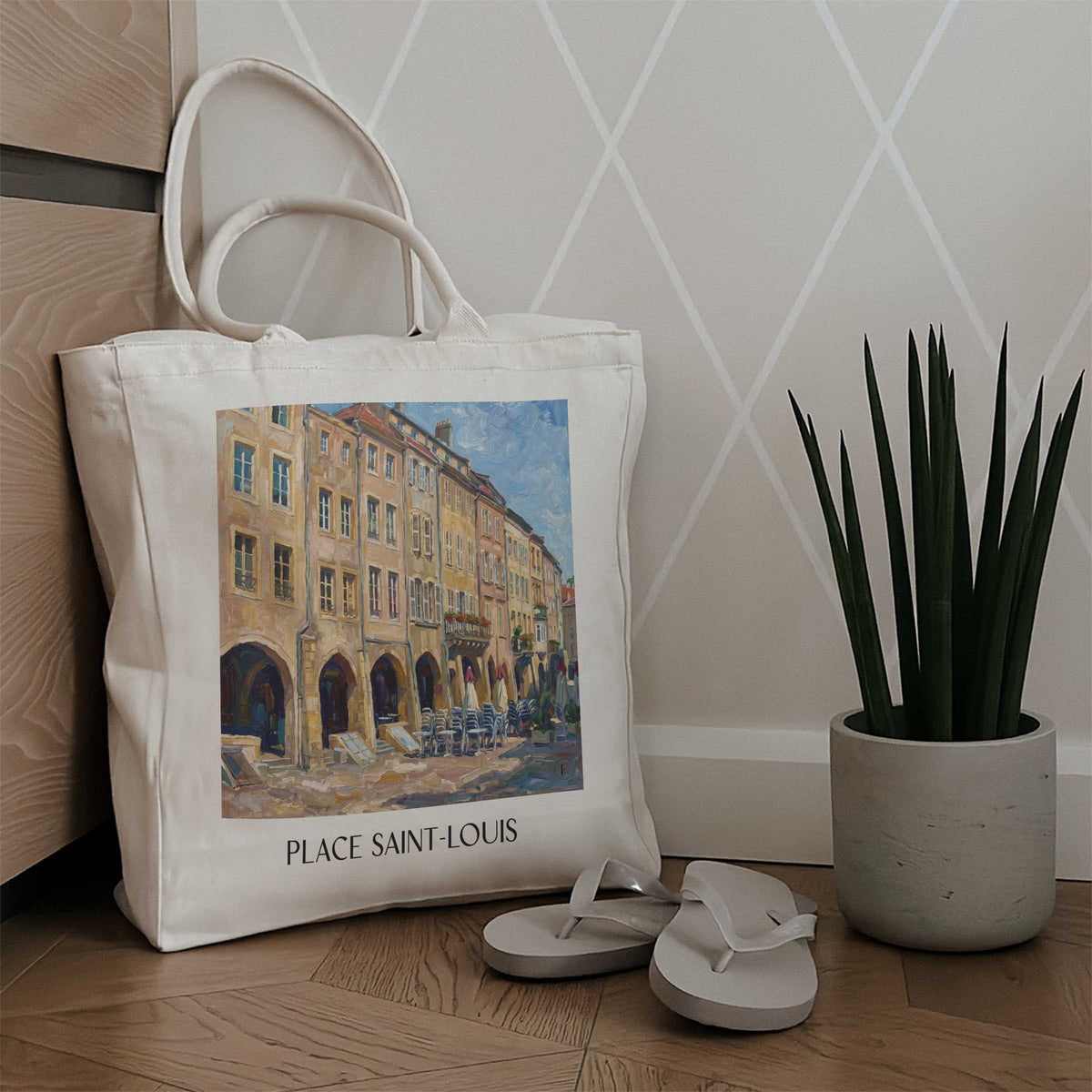 place-saint-louis-metz-frankreich-einkaufstasche-oil-painting-oelgemaelde