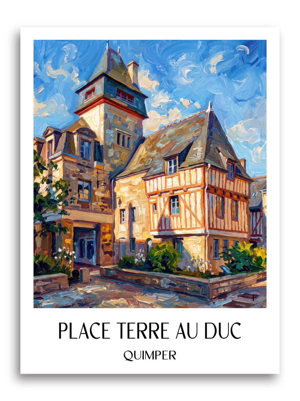 place-terre-au-duc-quimper-frankreich-poster-oil-painting-oelgemaelde