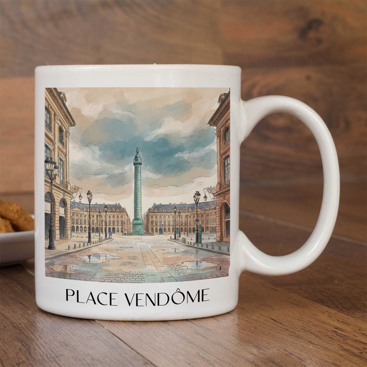 place-vendôme-paris-frankreich-kaffeebecher-aquarell