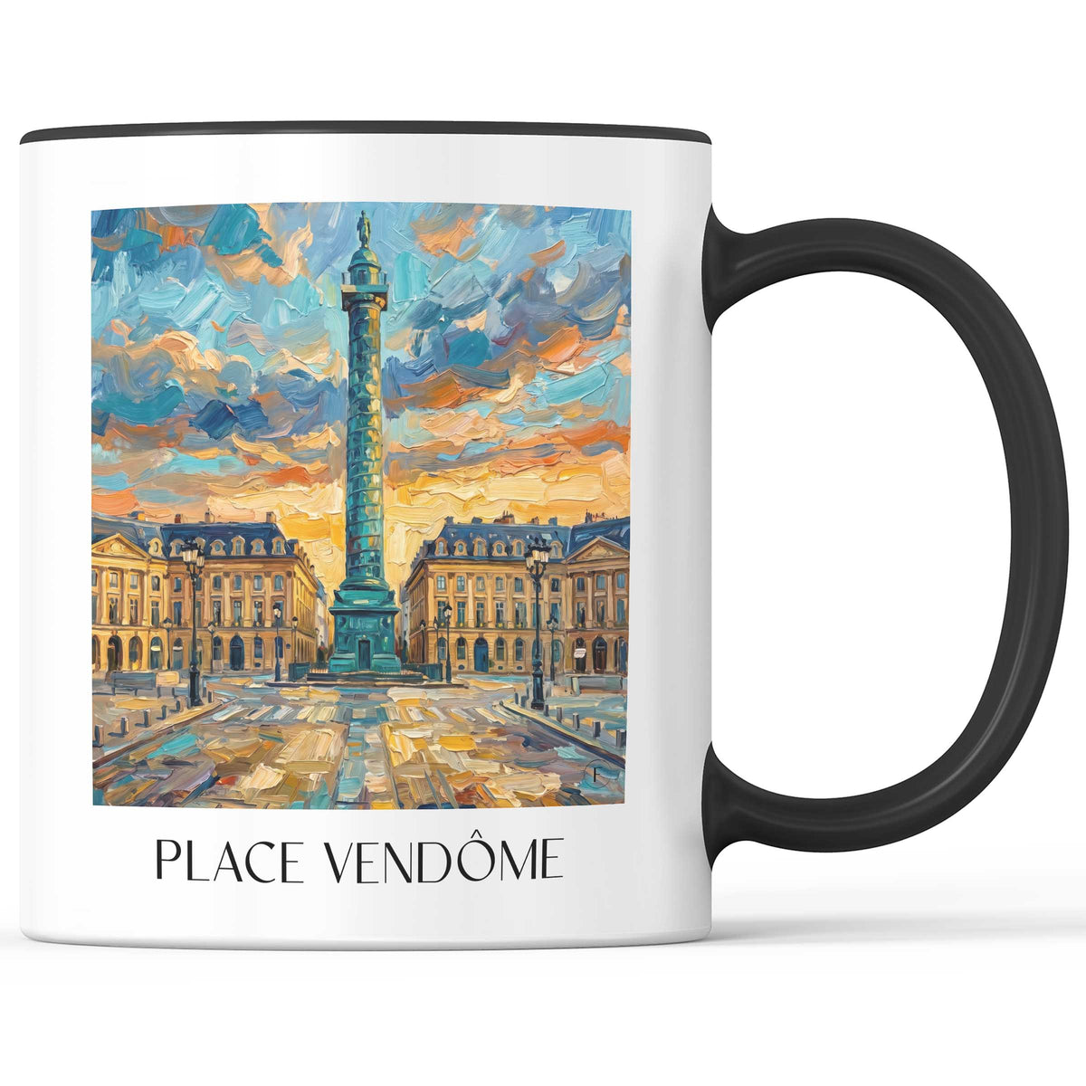 place-vendôme-paris-frankreich-kaffeebecher-oil-painting-oelgemaelde