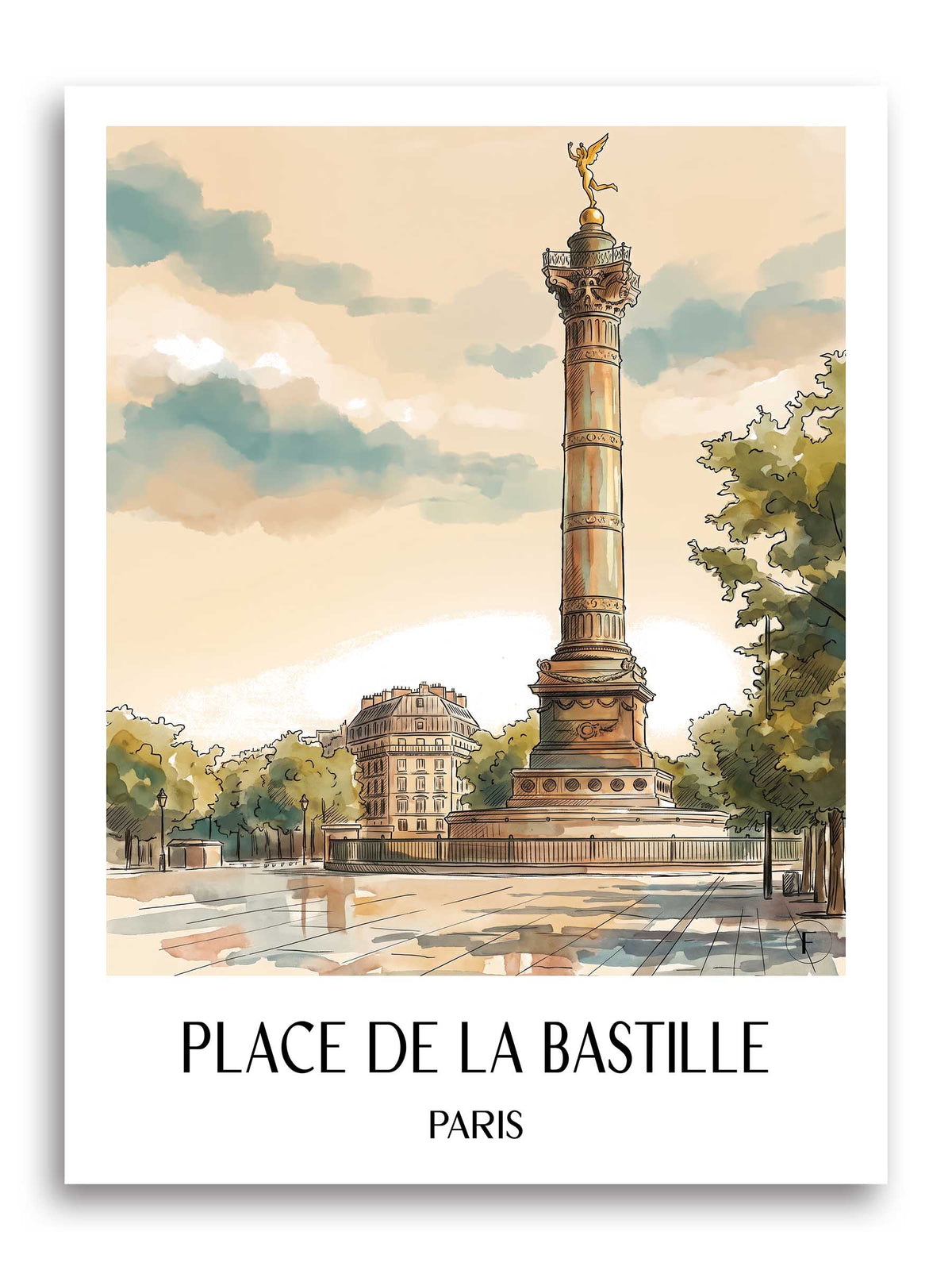 place-de-la-bastille-paris-frankreich-poster-aquarell