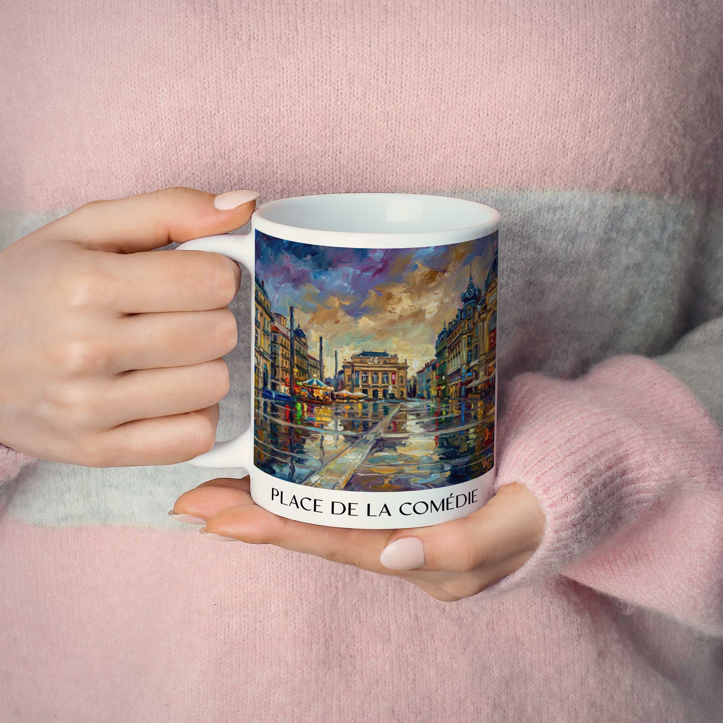 place-de-la-comédie-montpellier-frankreich-kaffeebecher-oil-painting-oelgemaelde