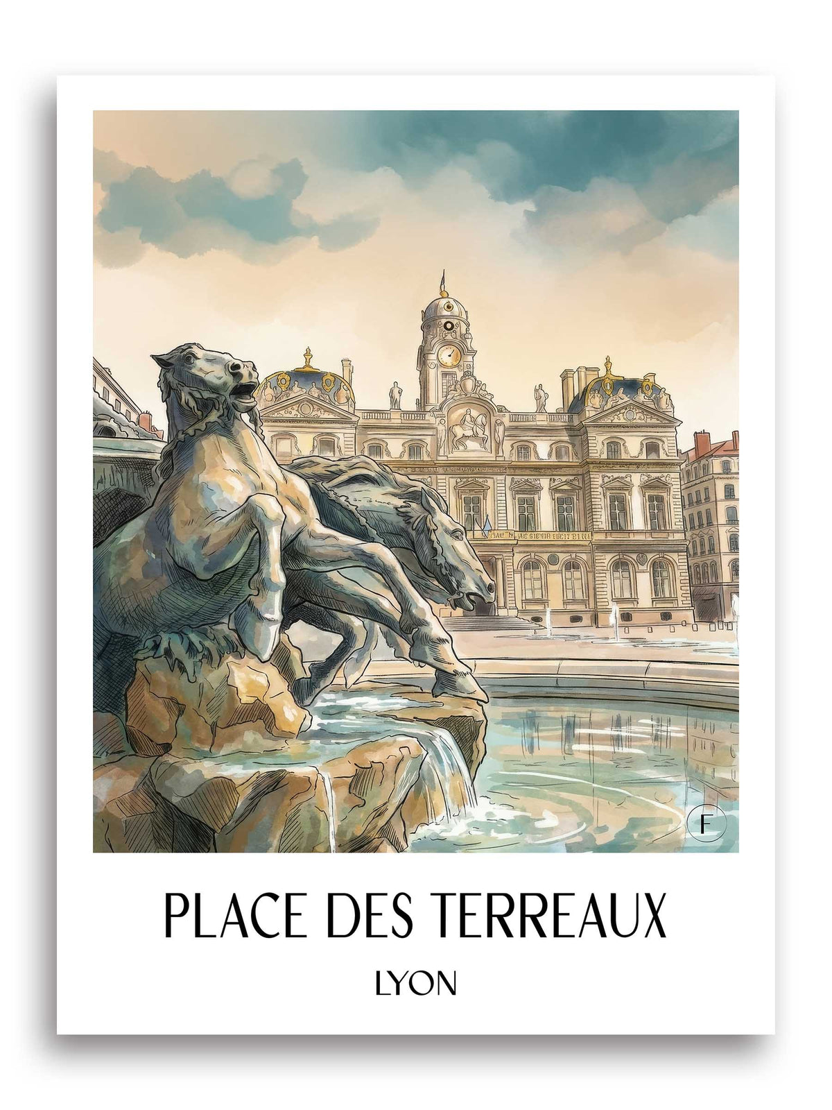 place-des-terreaux-lyon-frankreich-poster-aquarell