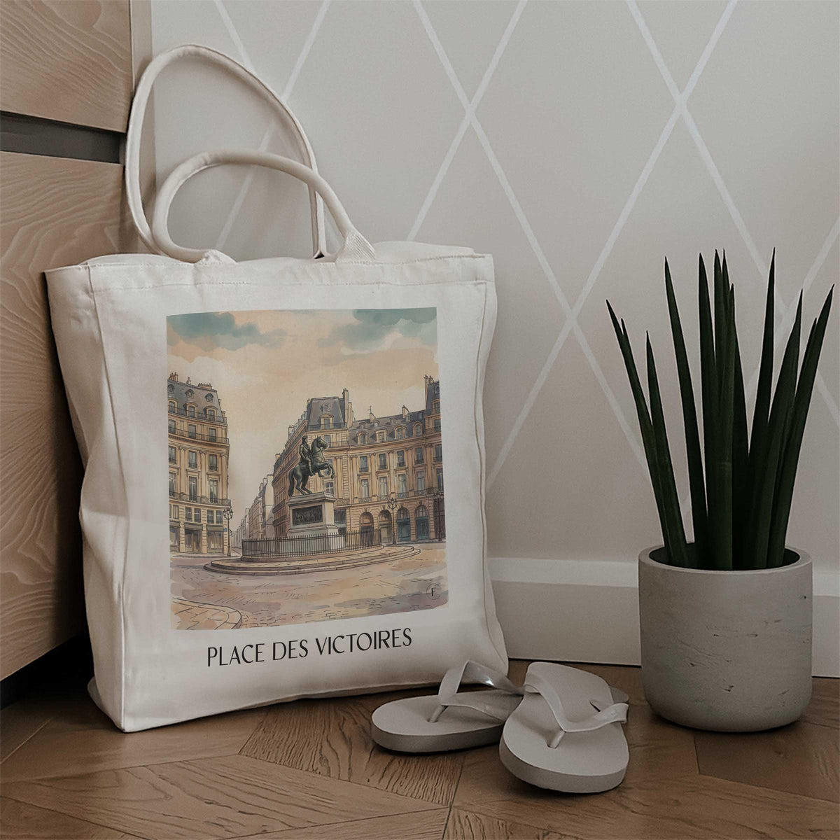 place-des-victoires-paris-frankreich-einkaufstasche-aquarell