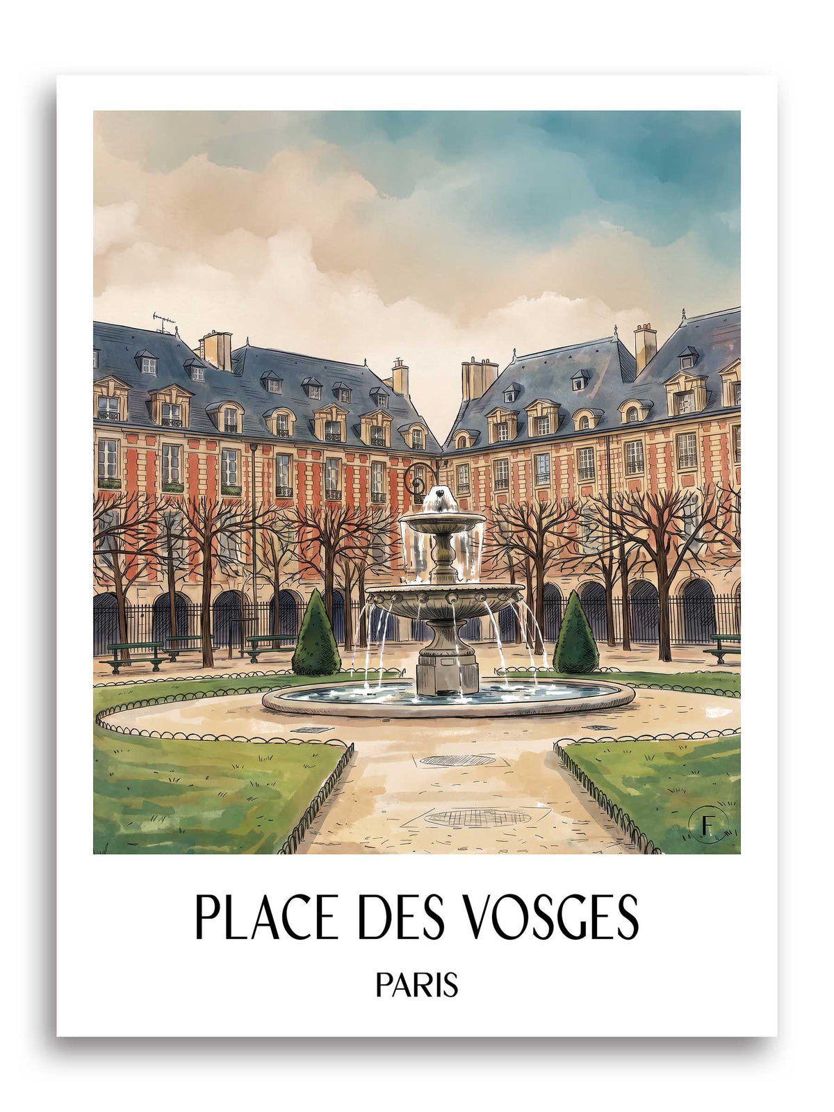 place-des-vosges-paris-frankreich-poster-aquarell