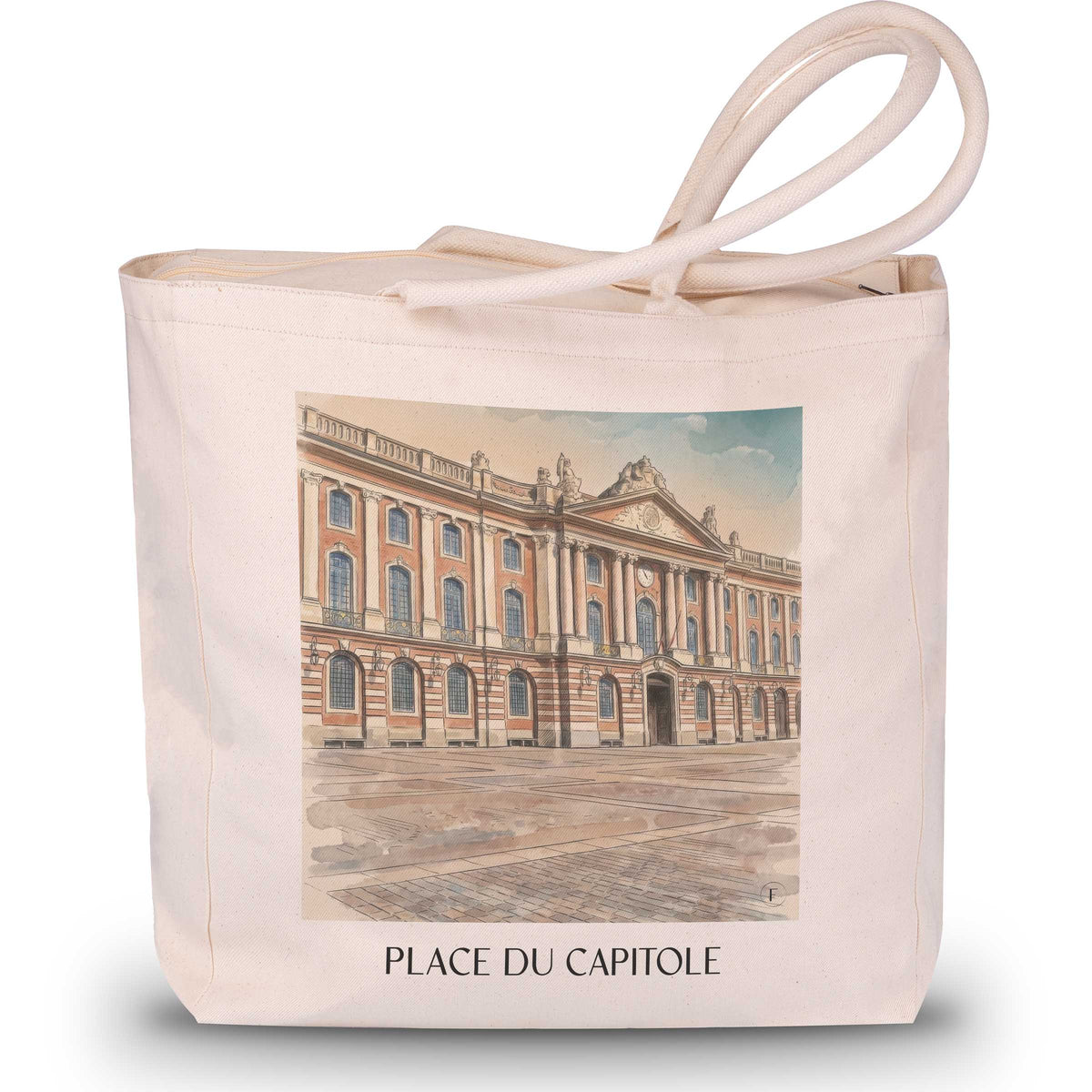 place-du-capitole-toulouse-frankreich-einkaufstasche-aquarell