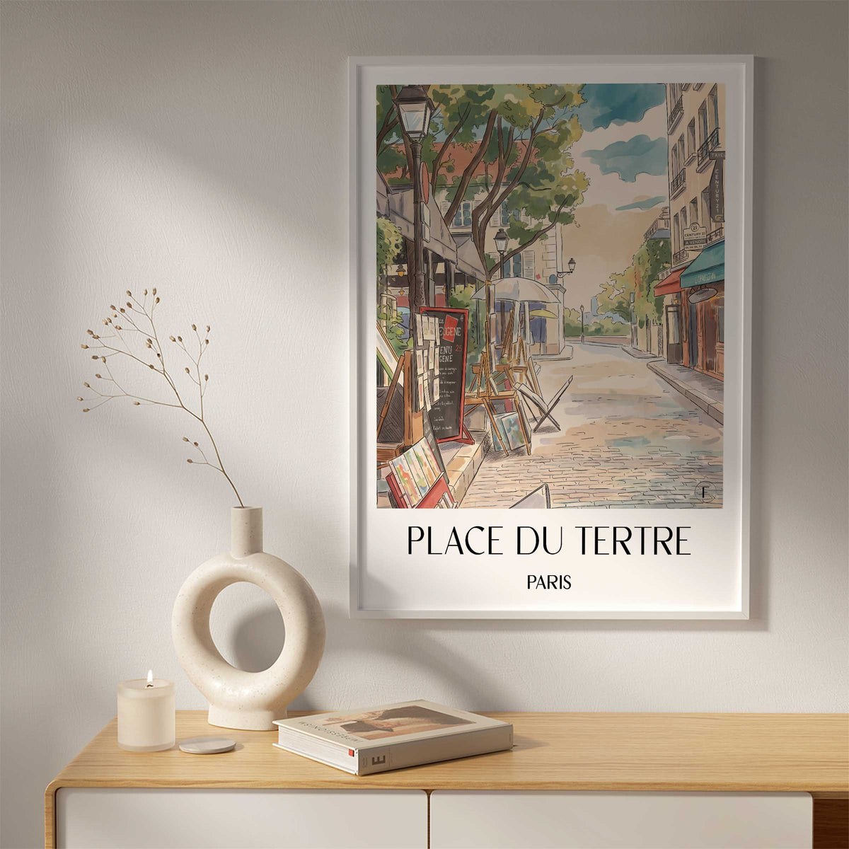 place-du-tertre-paris-frankreich-poster-aquarell