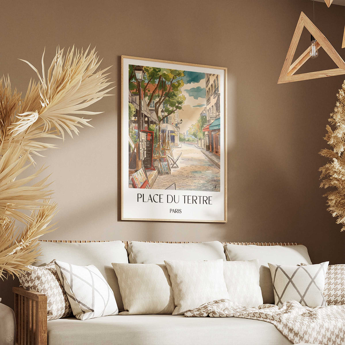 place-du-tertre-paris-frankreich-poster-aquarell