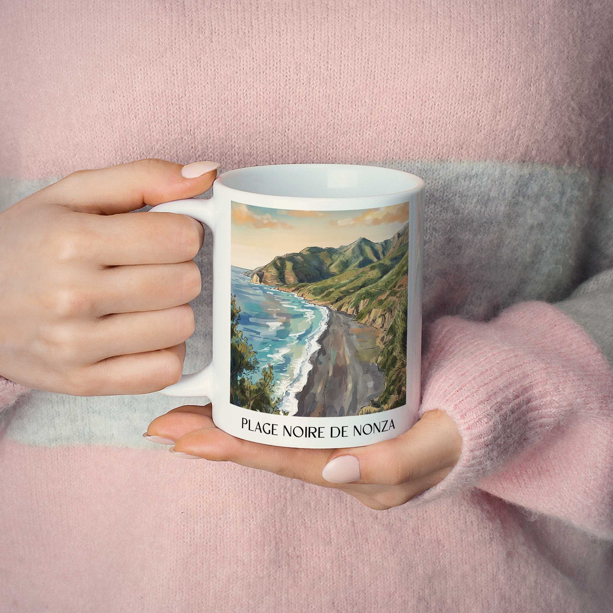 plage-noire-de-nonza-cap-corse-frankreich-kaffeebecher-aquarell