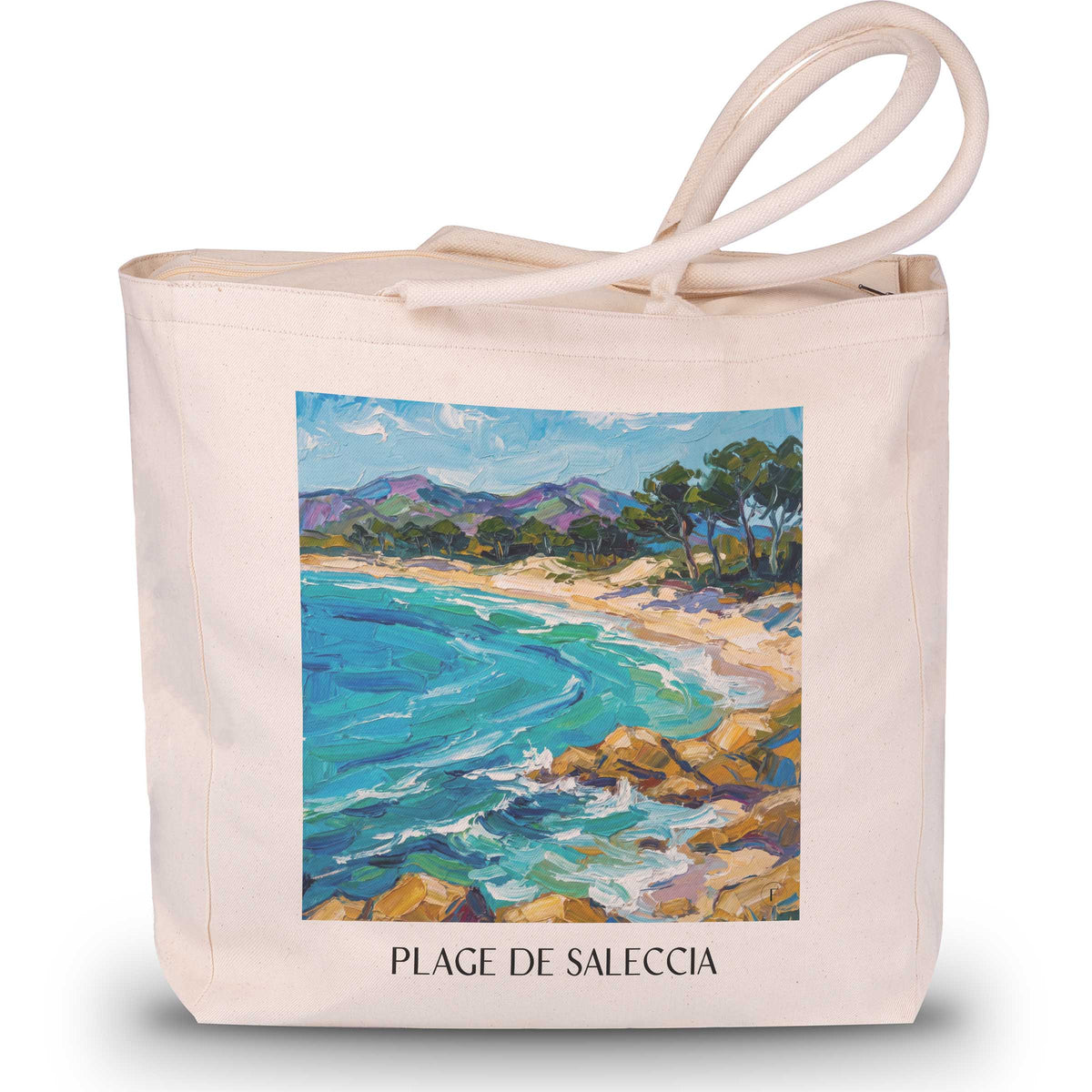 plage-de-saleccia-désert-des-agriates-frankreich-einkaufstasche-oil-painting-oelgemaelde
