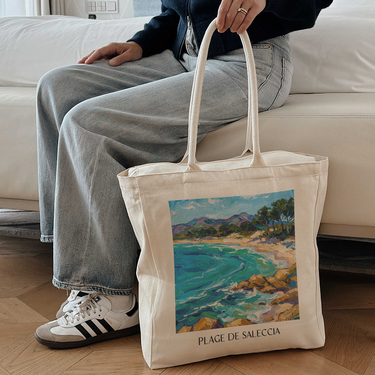 plage-de-saleccia-désert-des-agriates-frankreich-einkaufstasche-oil-painting-oelgemaelde
