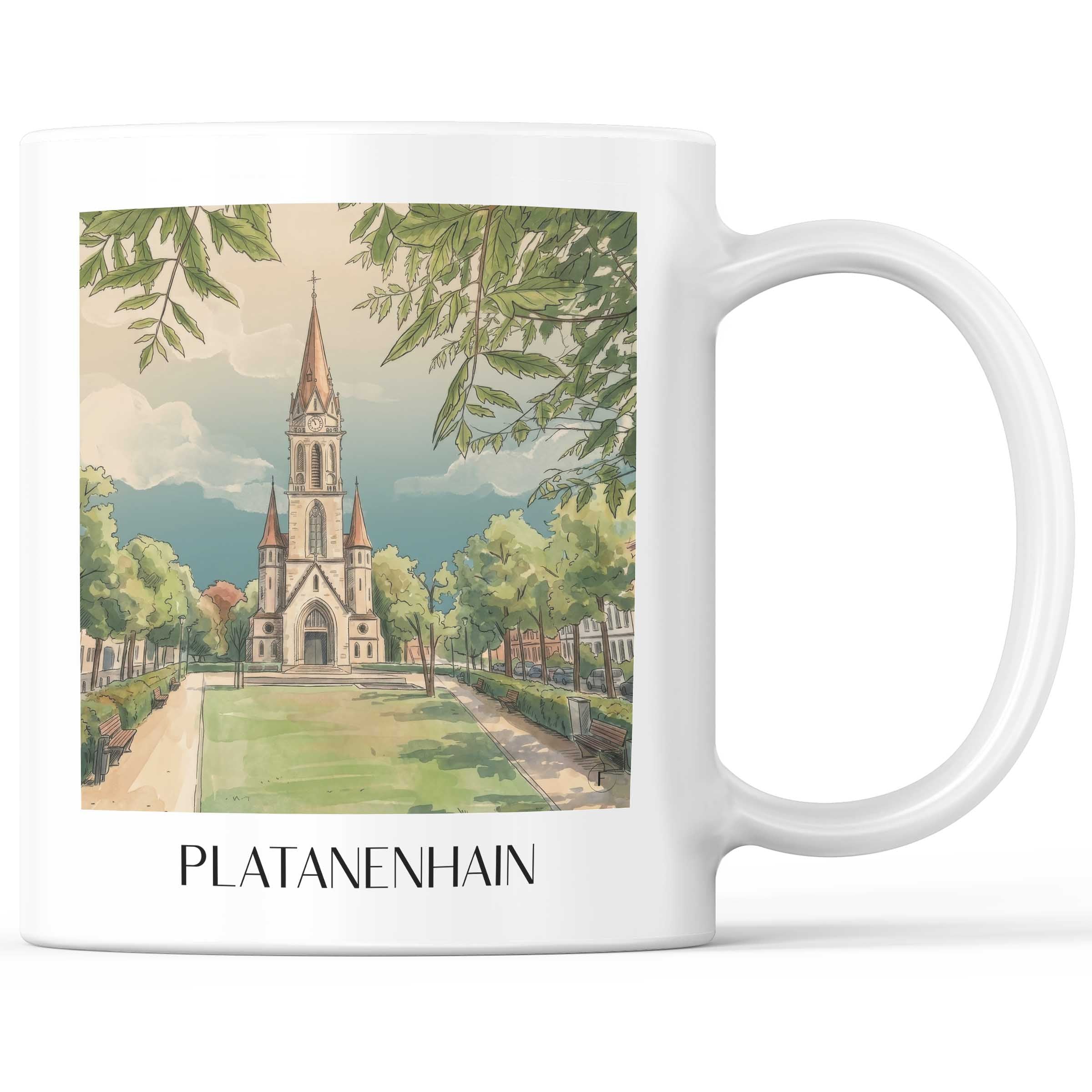 platanenhain-darmstadt-deutschland-kaffeebecher-aquarell
