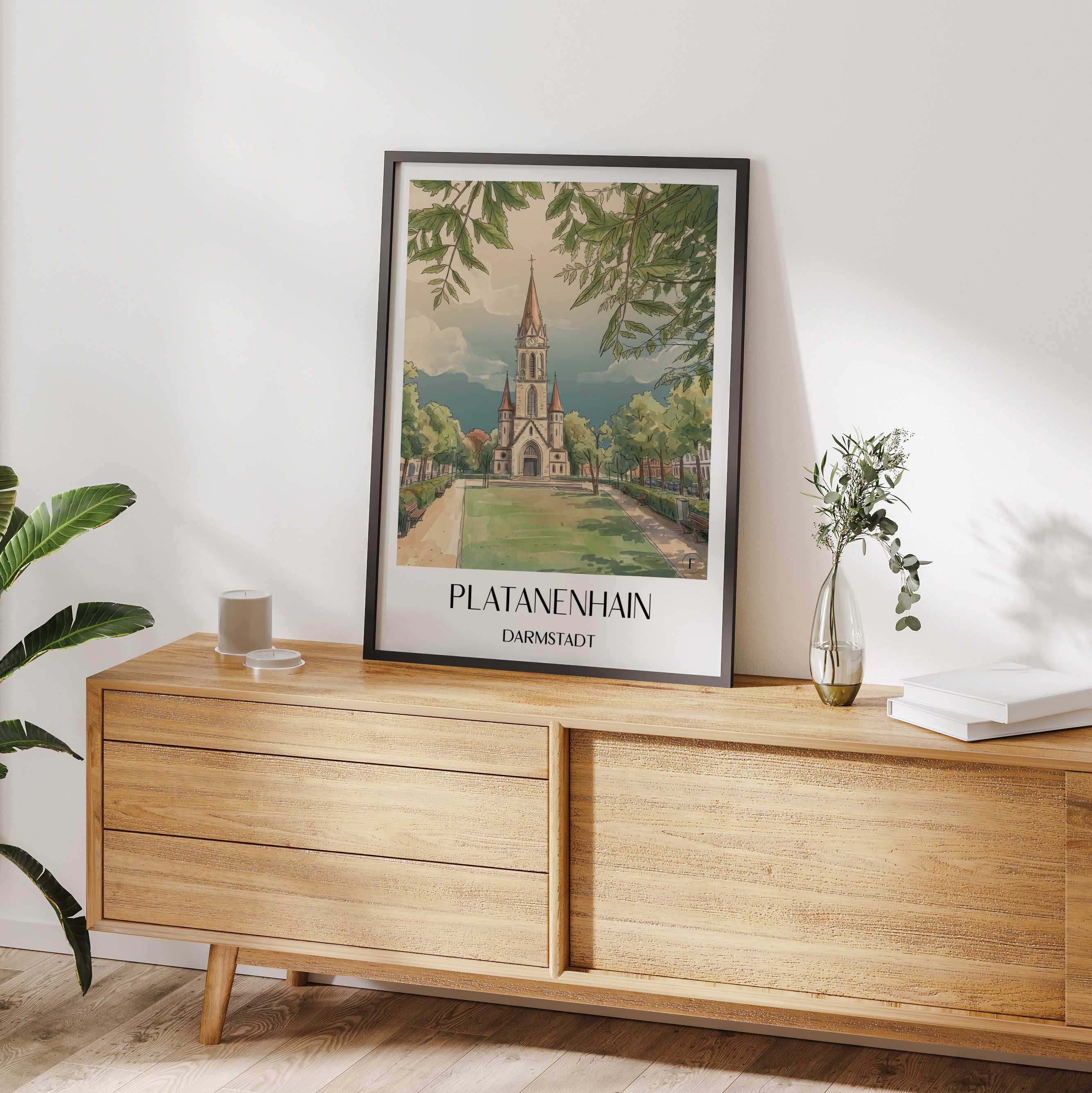 platanenhain-darmstadt-deutschland-poster-aquarell