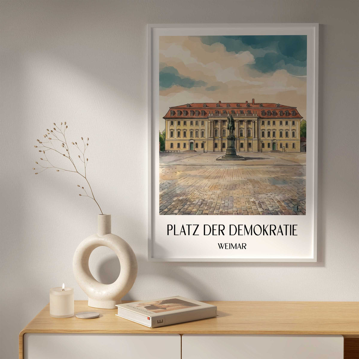 platz-der-demokratie-weimar-deutschland-poster-aquarell