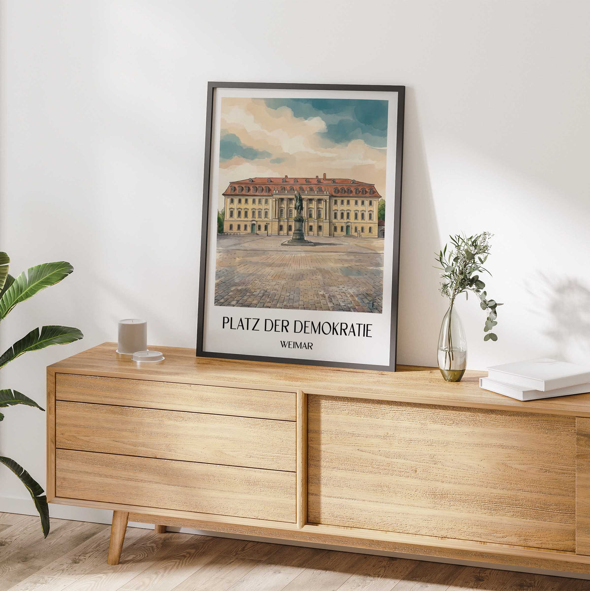 platz-der-demokratie-weimar-deutschland-poster-aquarell
