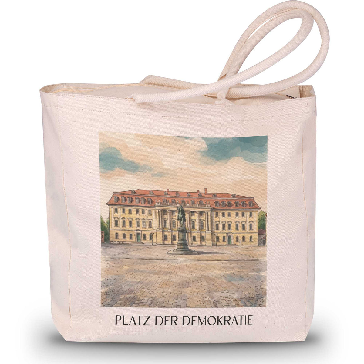 platz-der-demokratie-weimar-deutschland-einkaufstasche-aquarell