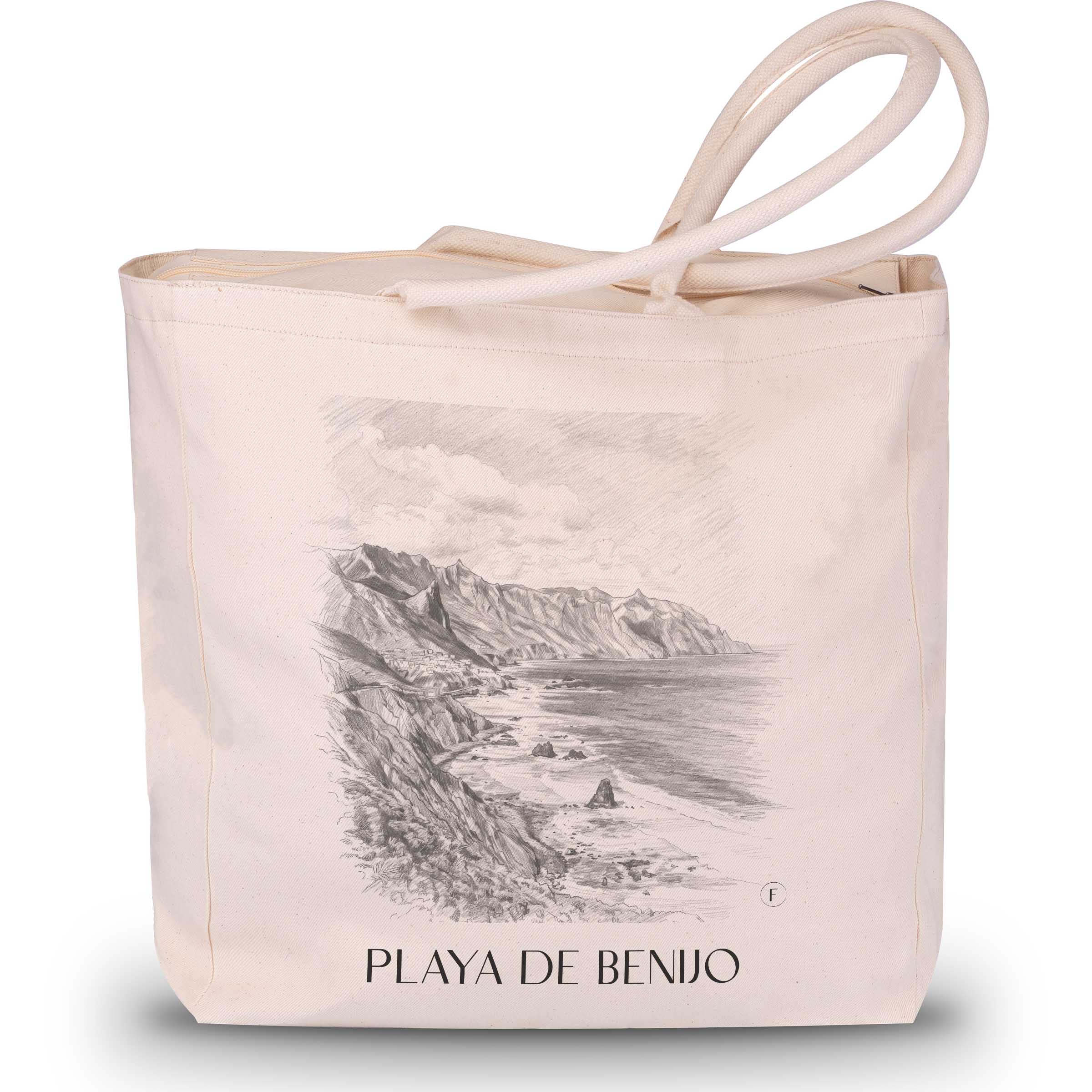 playa-de-benijo-teneriffa-spanien-einkaufstasche-bleistift-zeichnung-drawing